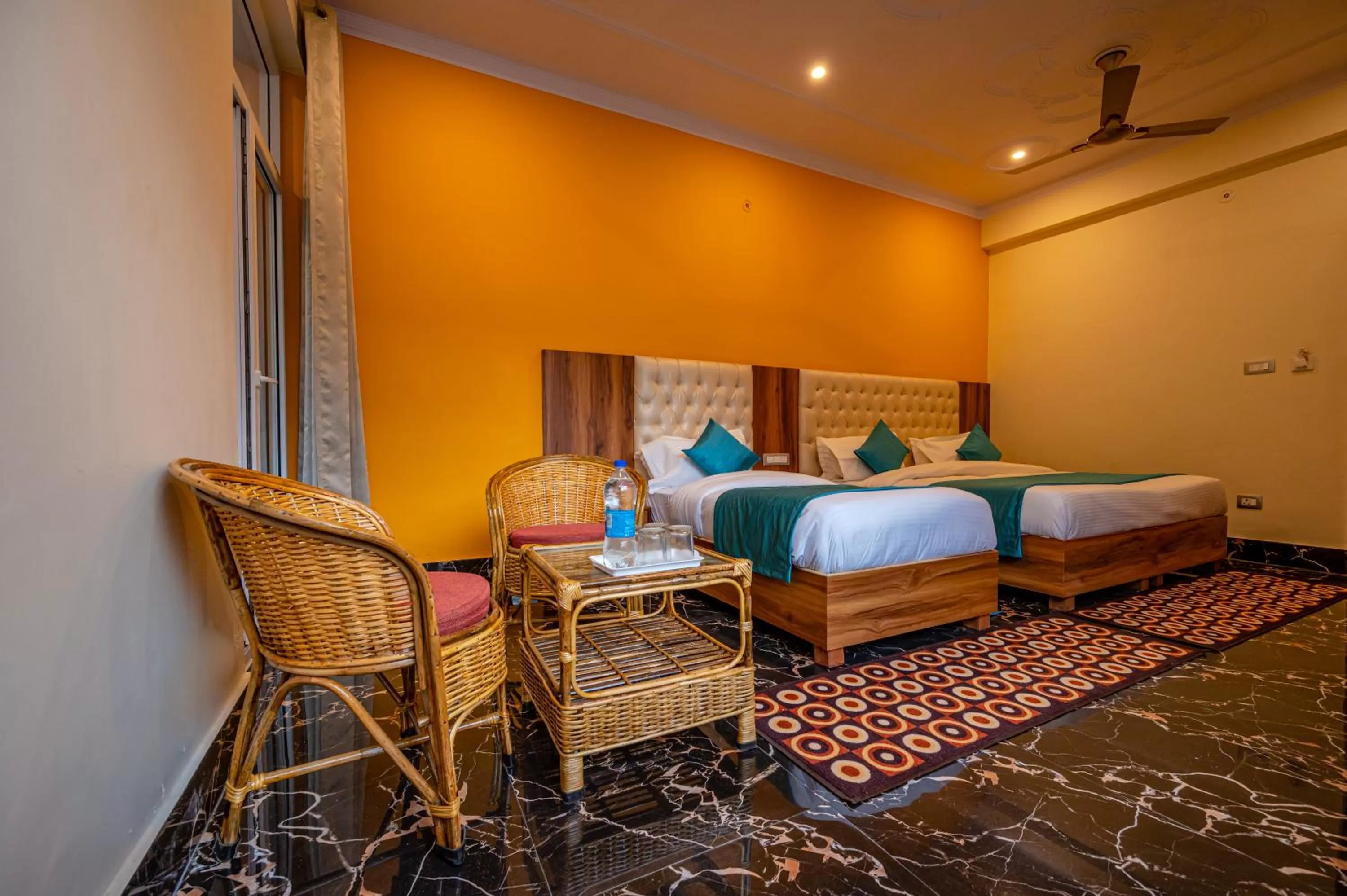 Bed in Hotel Rishikesh Grand by Kool Stays