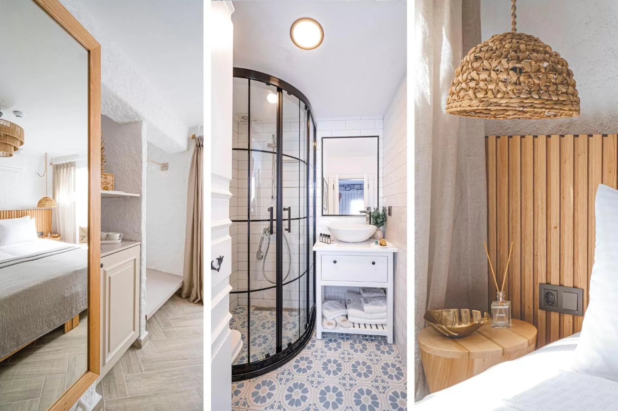 Bathroom, Bed in Voger Alaçatı Silence