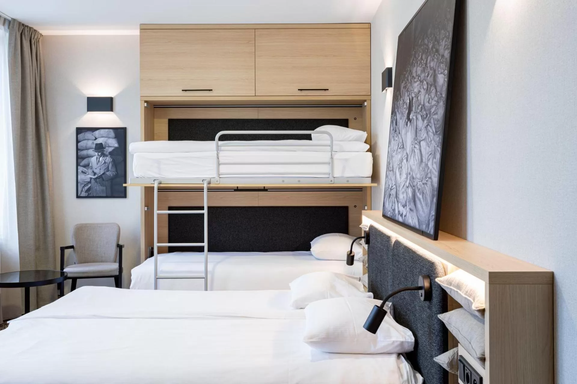 Bed in Qubus Hotel Gdańsk