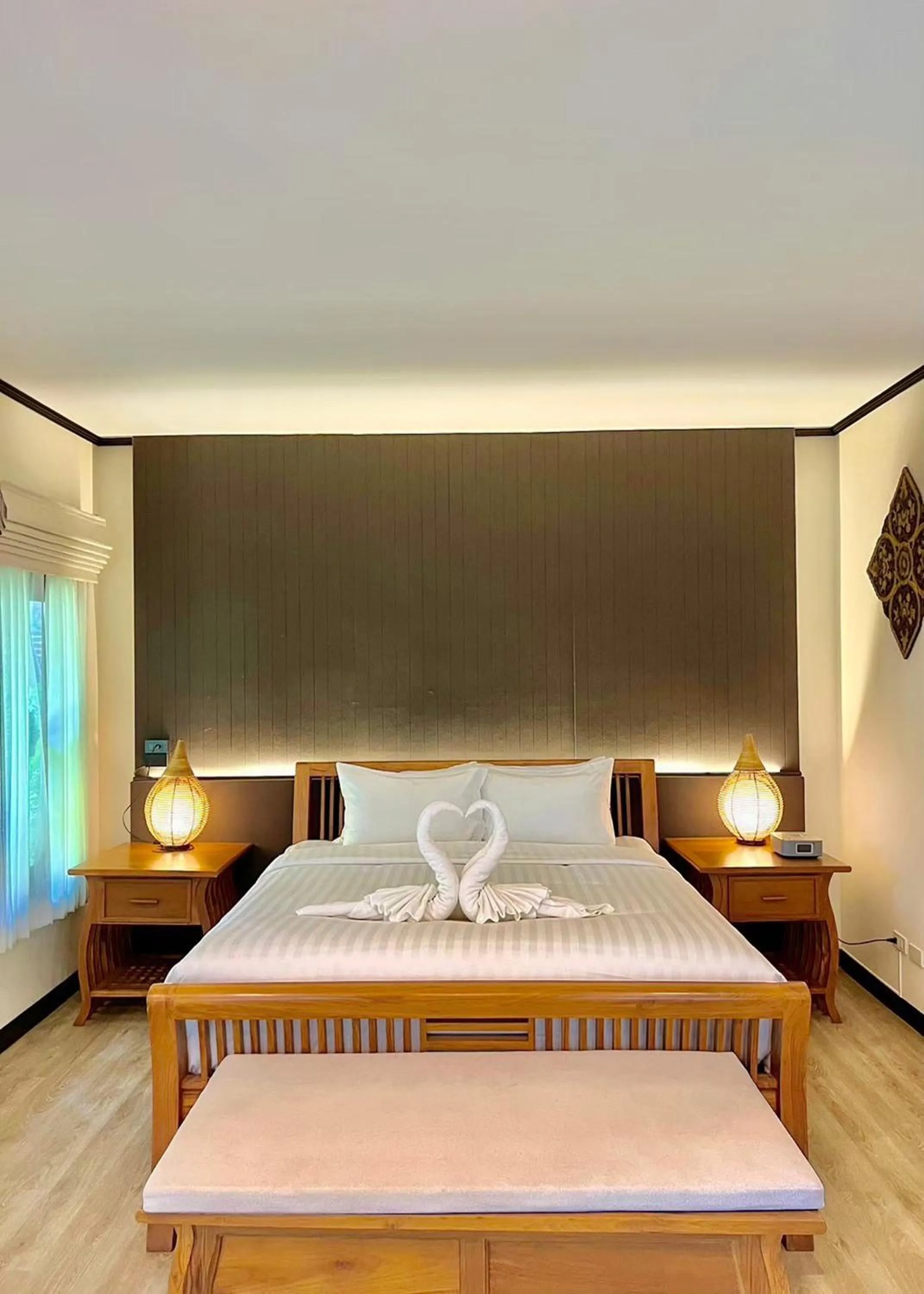 Bed in Na Mantra Resort