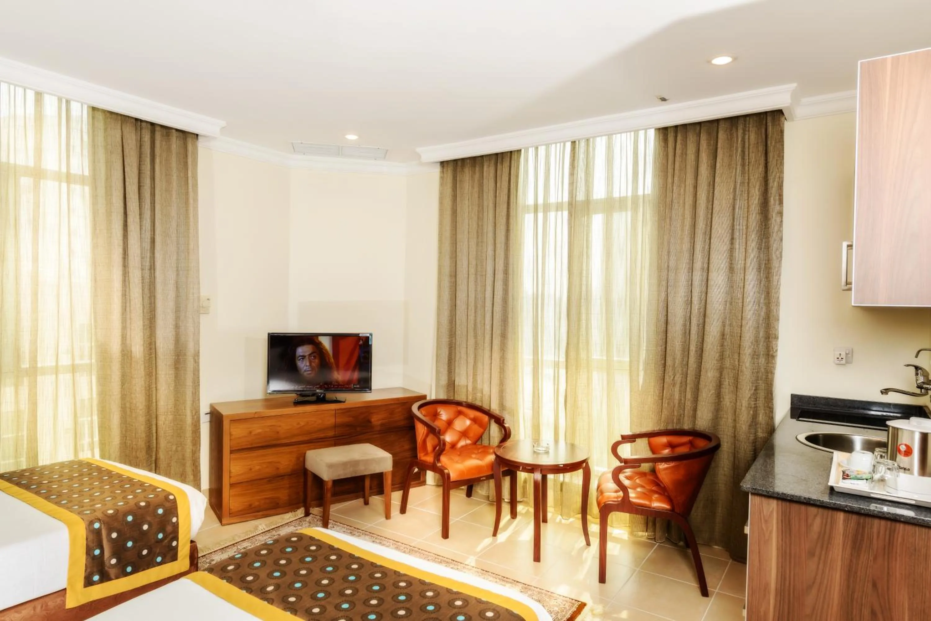 Seating area in Bravo Royal Hotel Suites