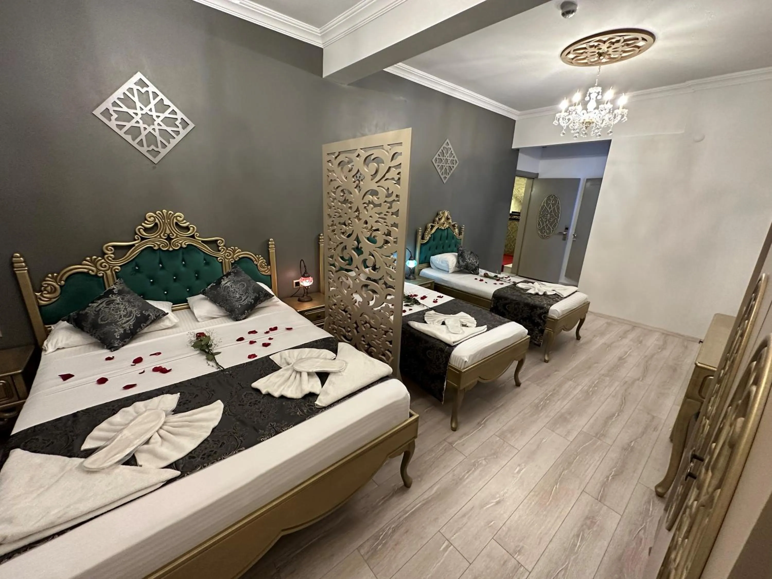 Bed in Ethnica Suites