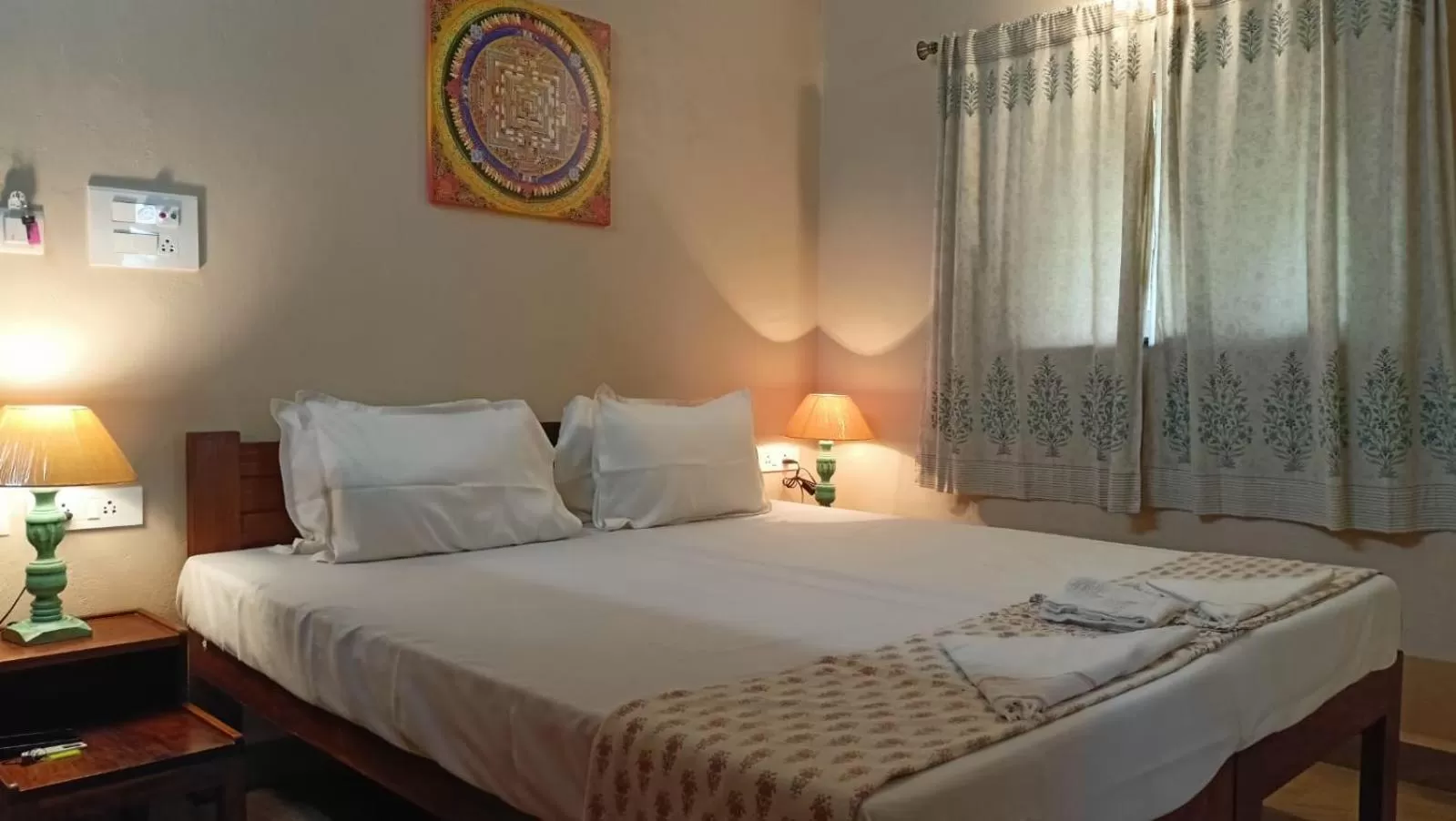 Bed in OmBodhi Retreat