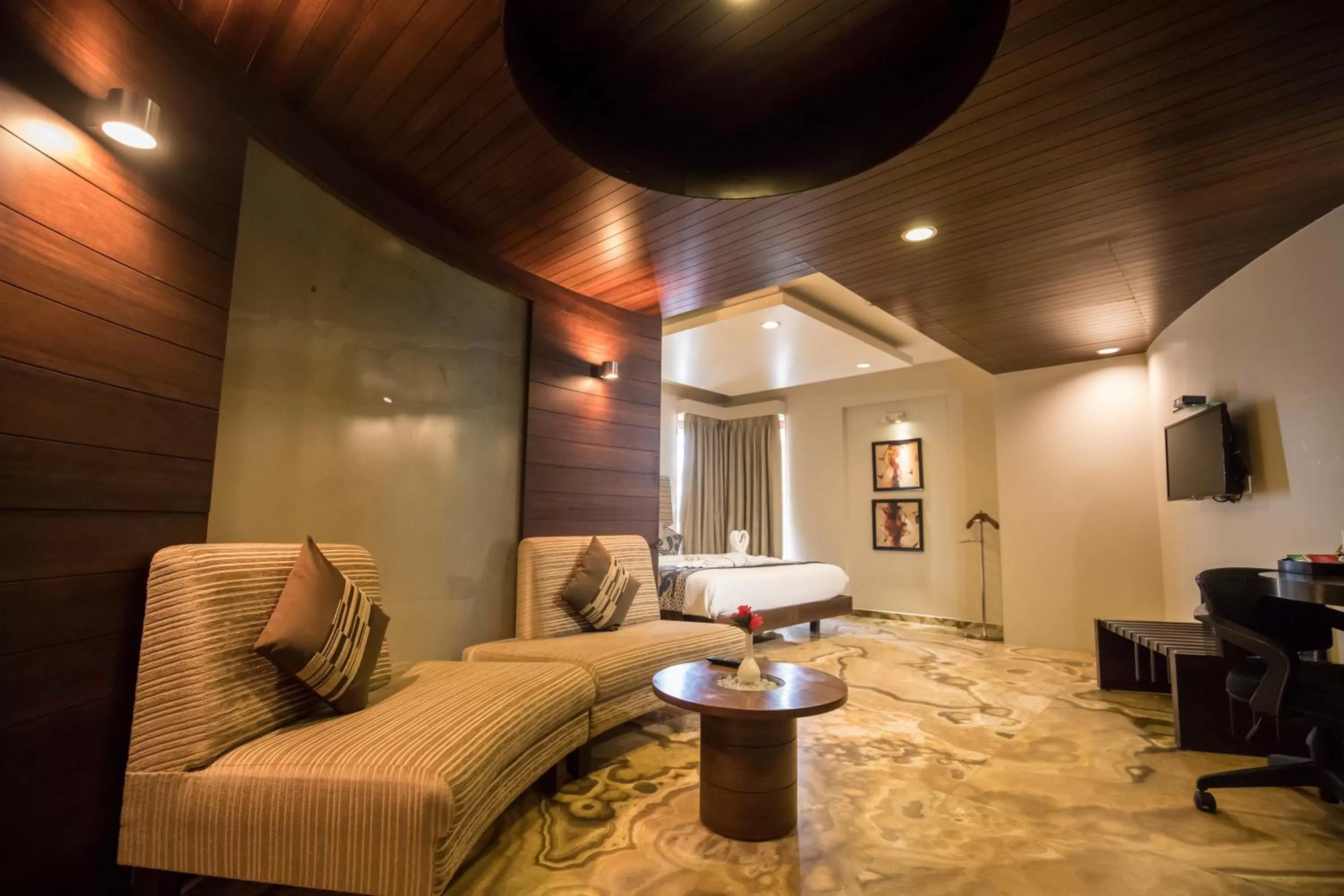 Seating area in Bizz The Hotel