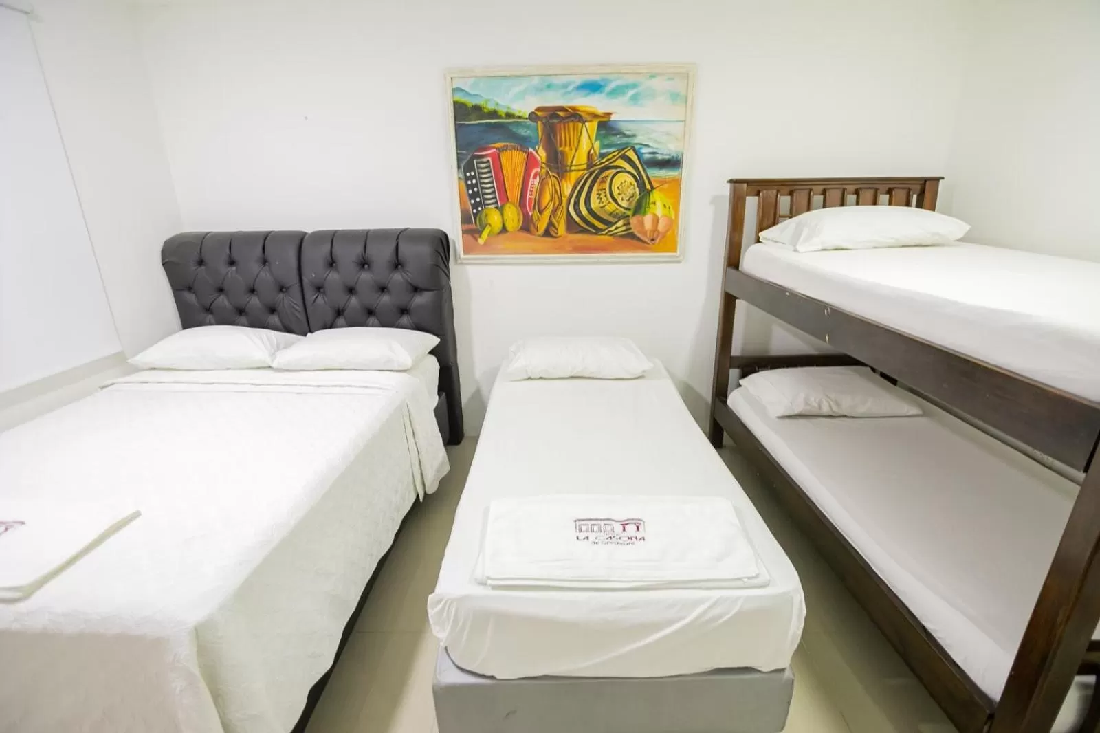 Bed in Hotel La Casona de Getsemani