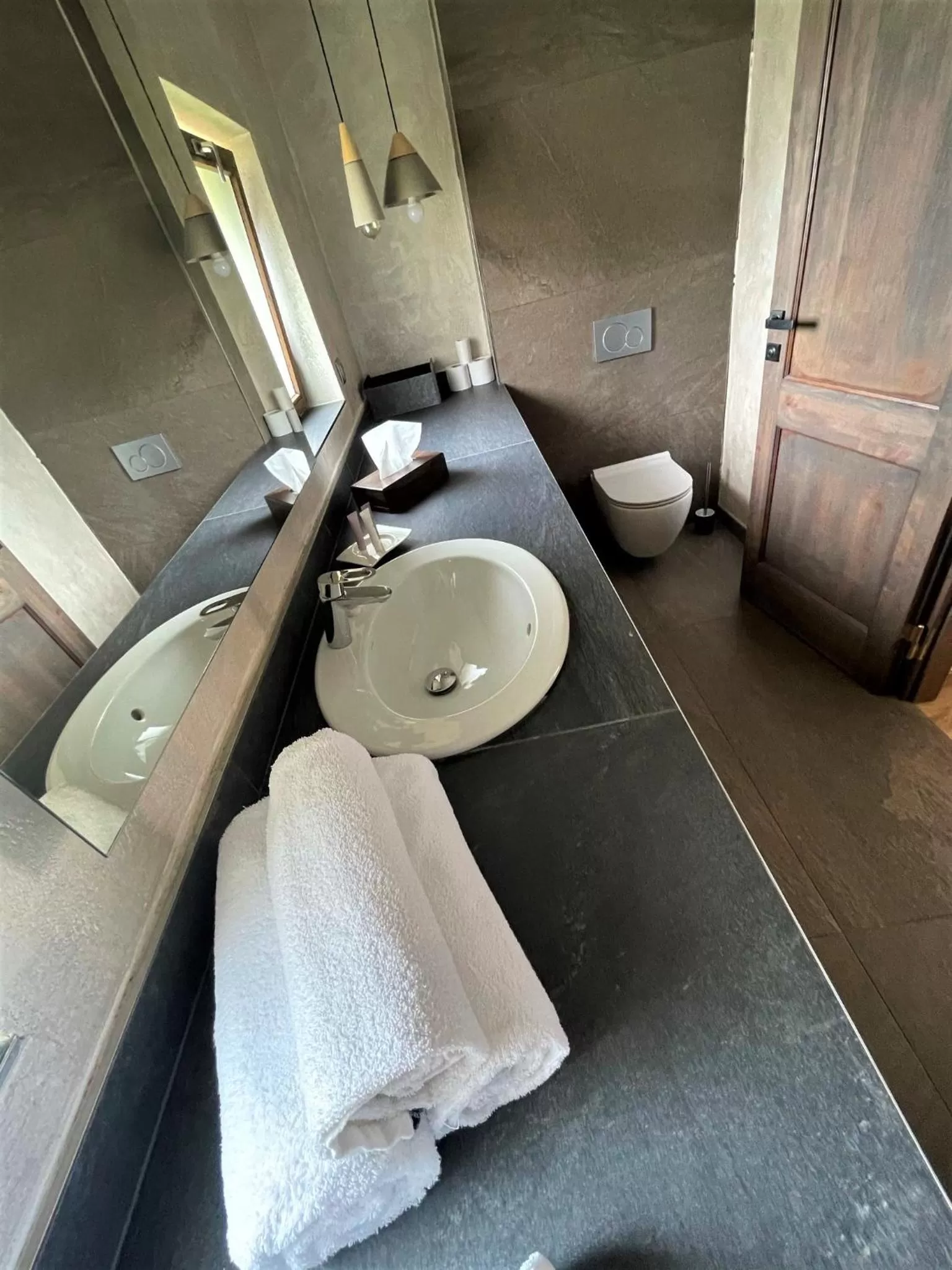 Bathroom, Bed in Dvůr Pecínov