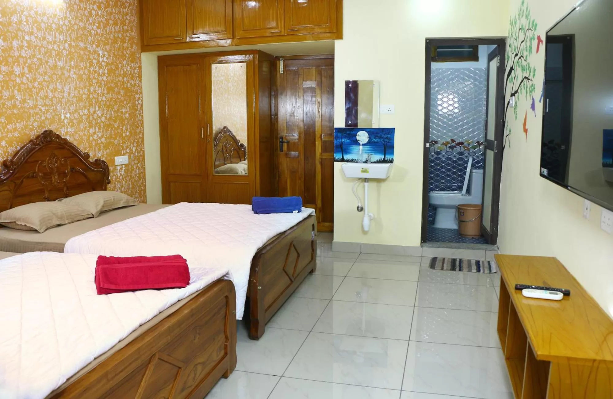 Bed in Bluetique Beach House