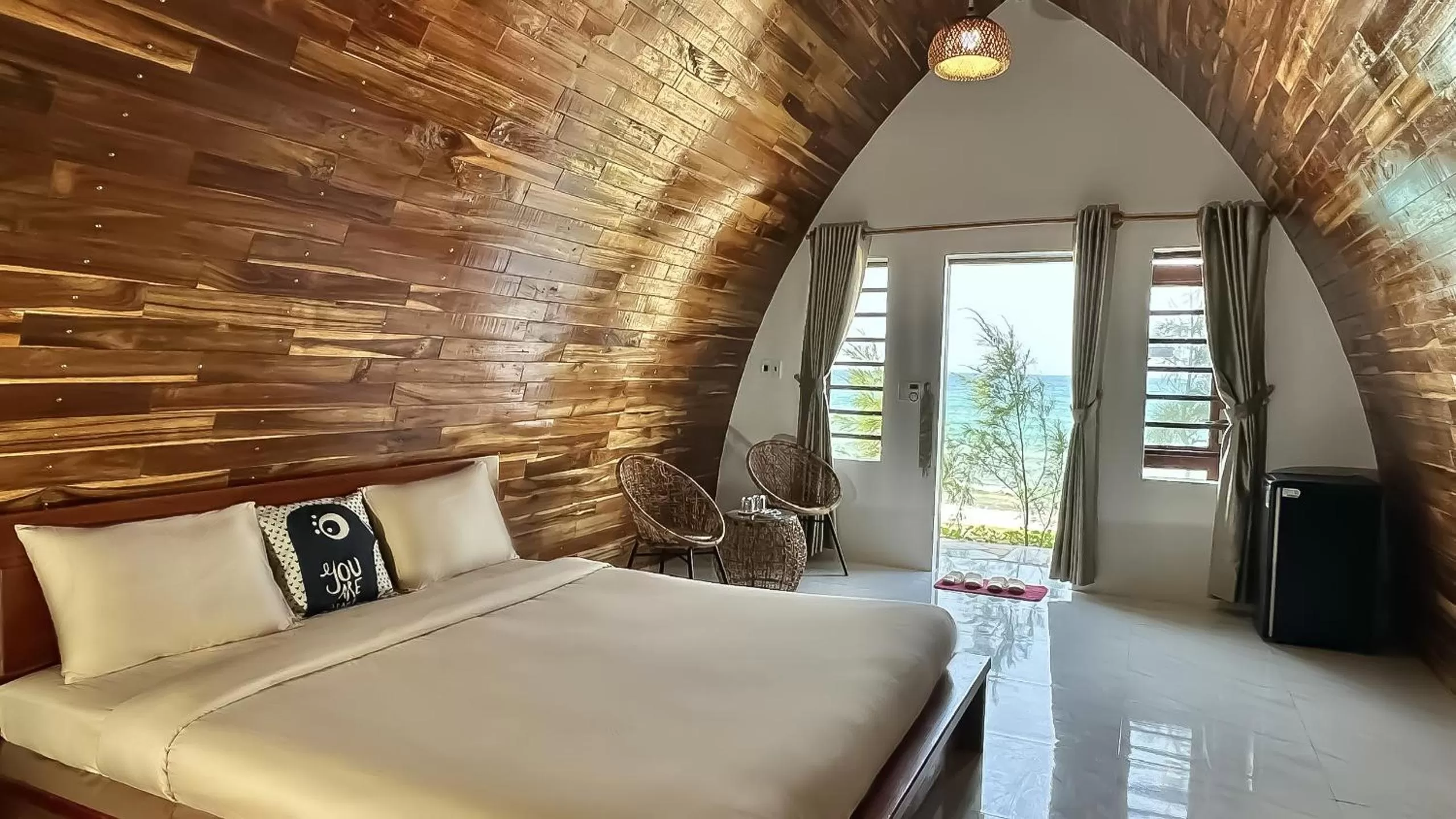 Bed in Hoa Loi resort, Song Cau-Phu Yen