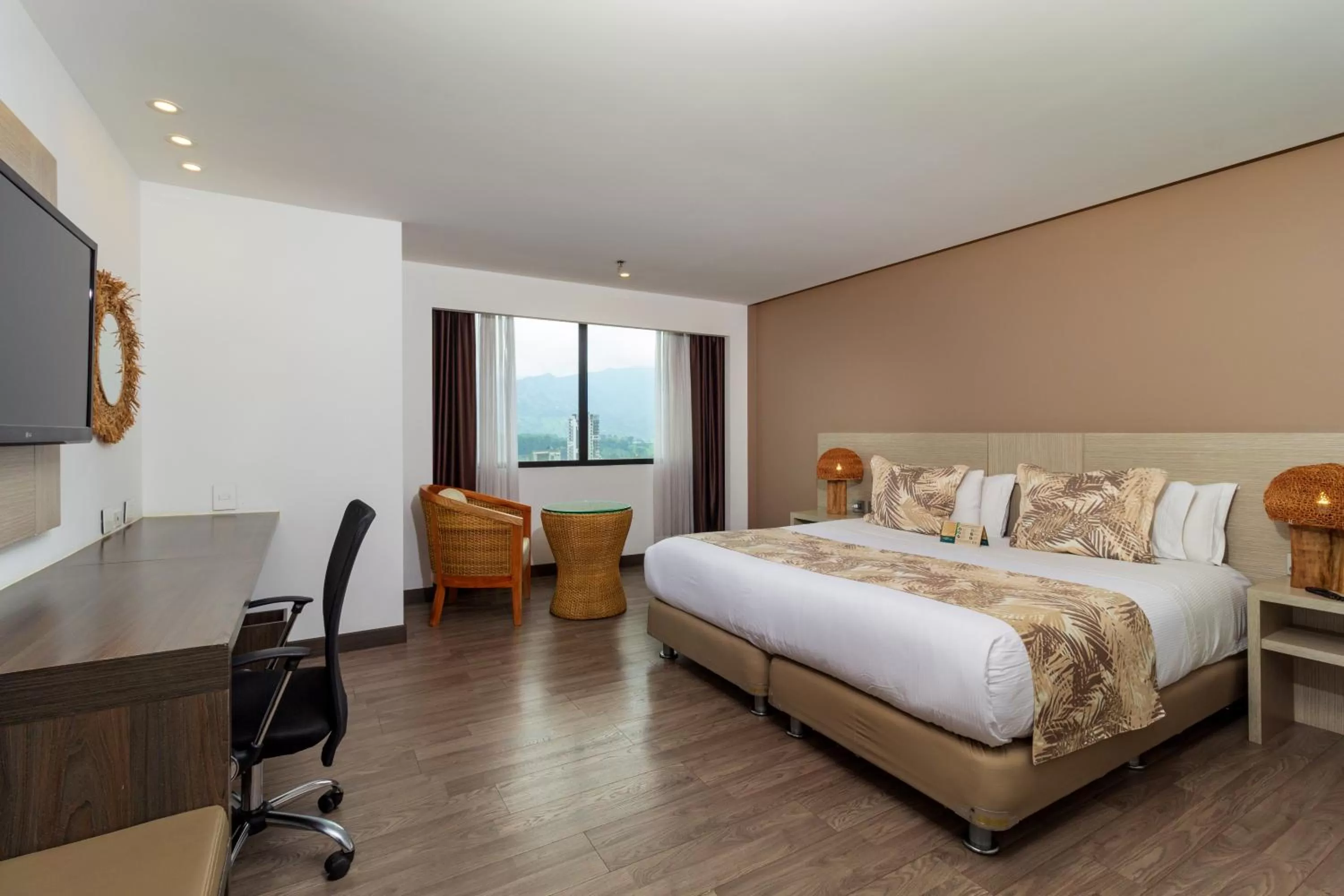 Bed in Hotel Mocawa Plaza Armenia