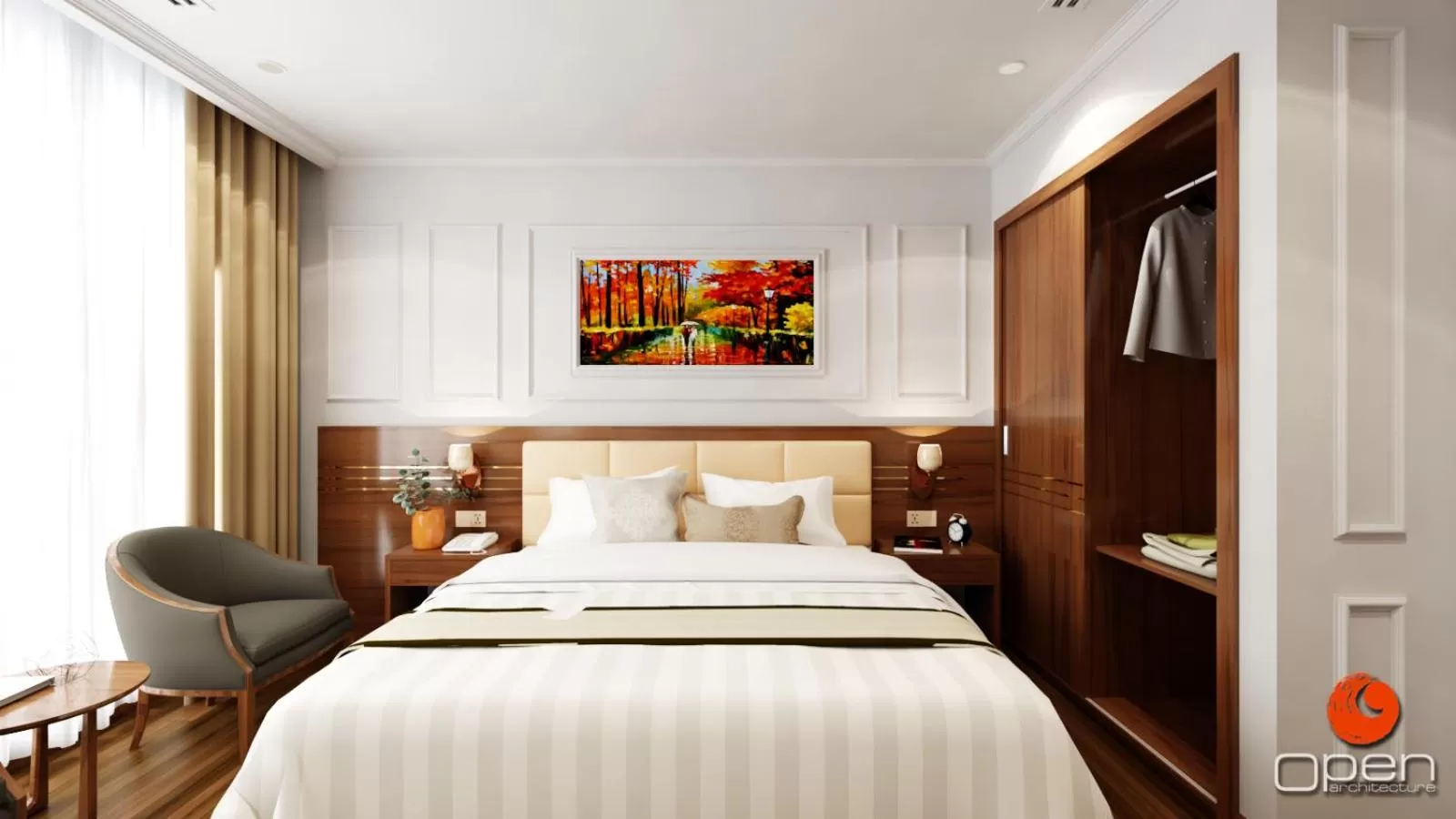 Bedroom, Bed in Hillary Hanoi Hotel