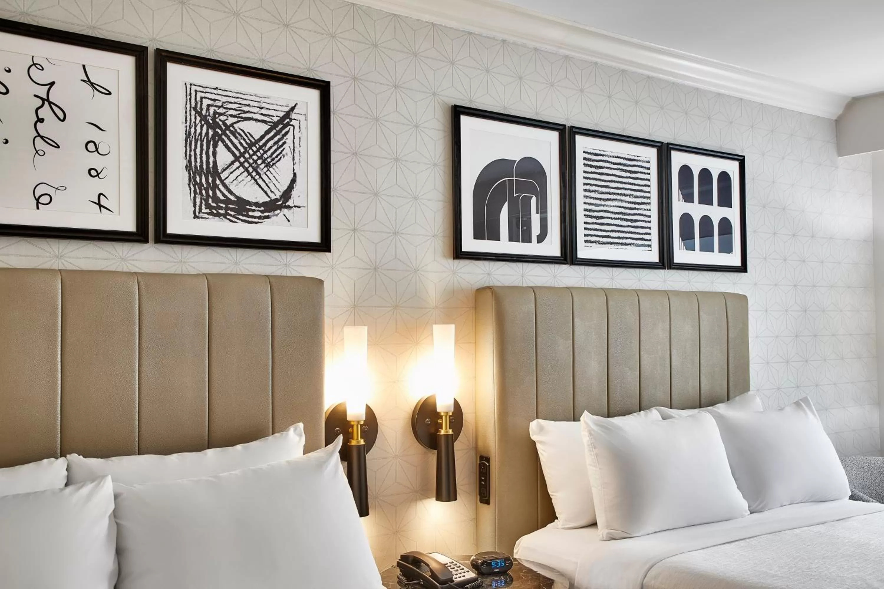 Standard Queen Room with Two Queen Beds and Mobility Accessible Tub in Hotel Indigo Cleveland Downtown, an IHG Hotel