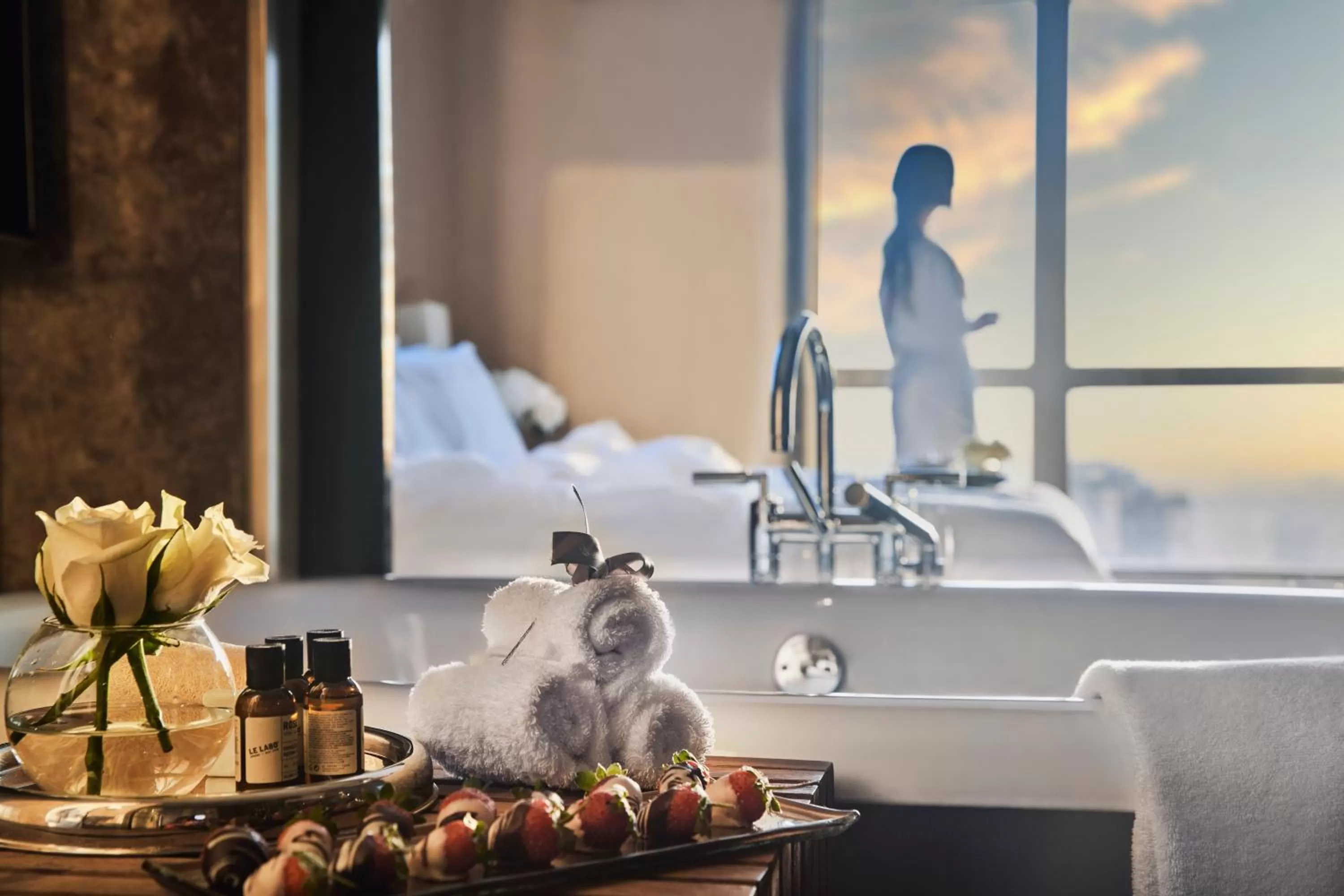 Bathroom in Fairmont Nile City