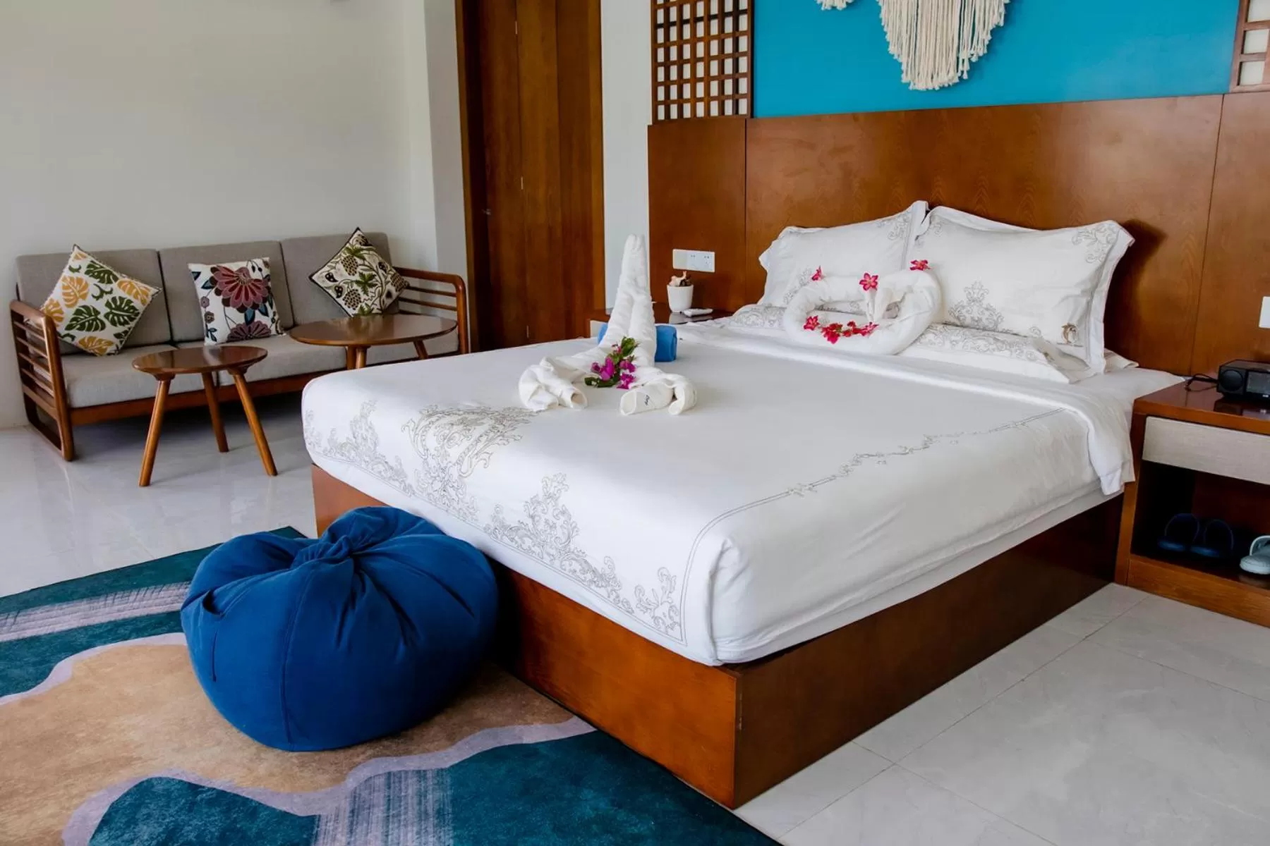 Bed in Amphitrite Resort