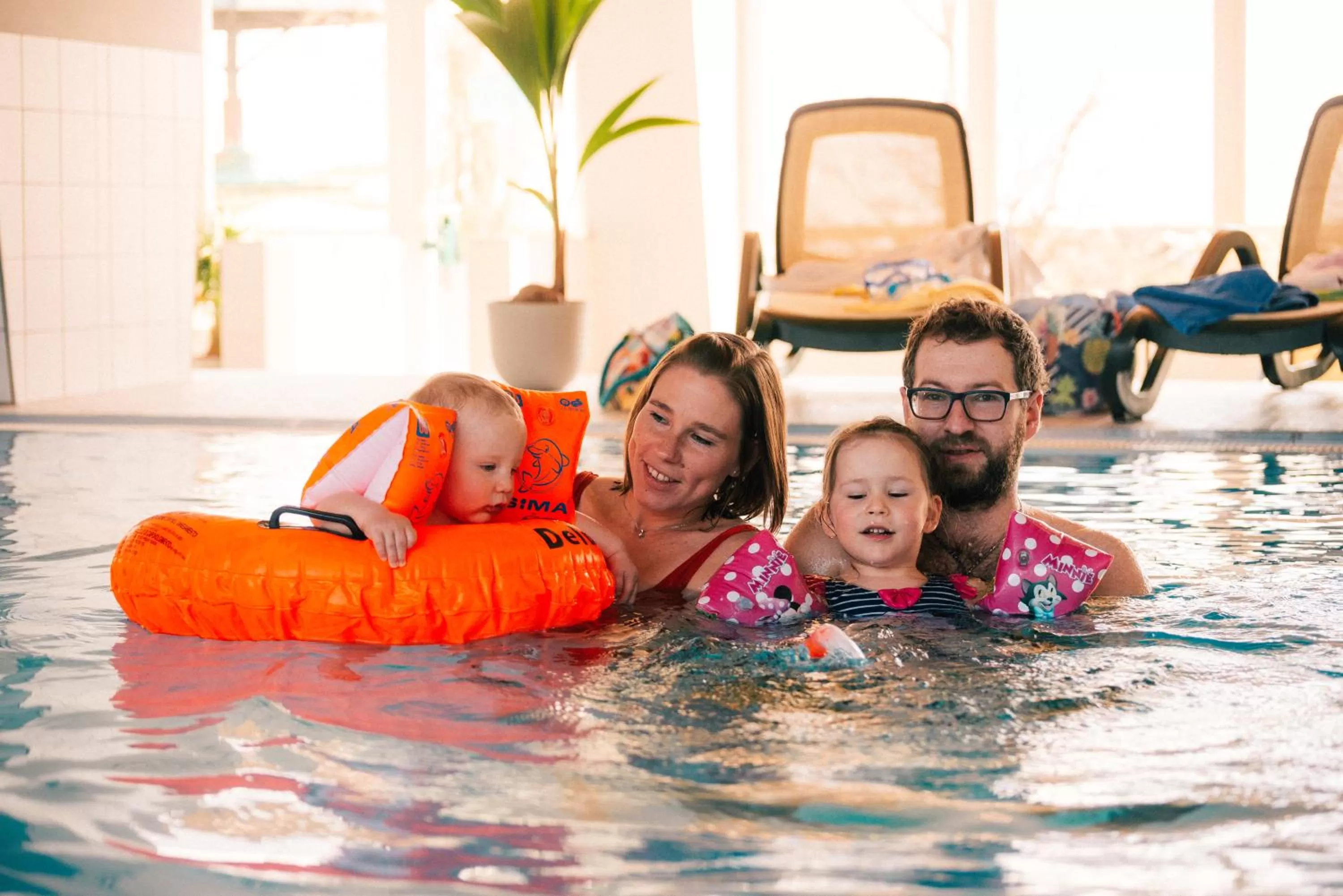 Swimming pool in Familienhotel Kleinwalsertal