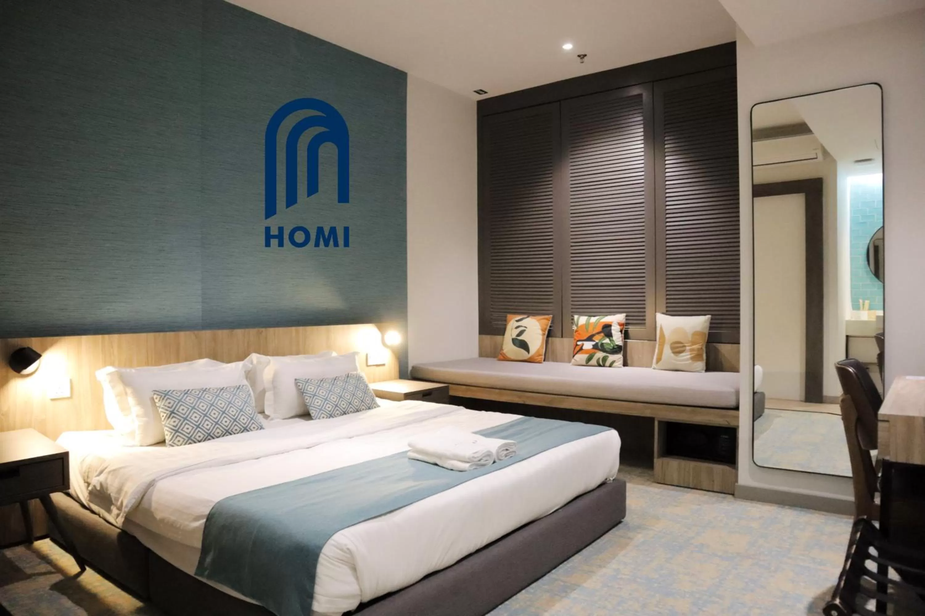 Bed in Homi Breeze at Sutera Avenue 和逸微风