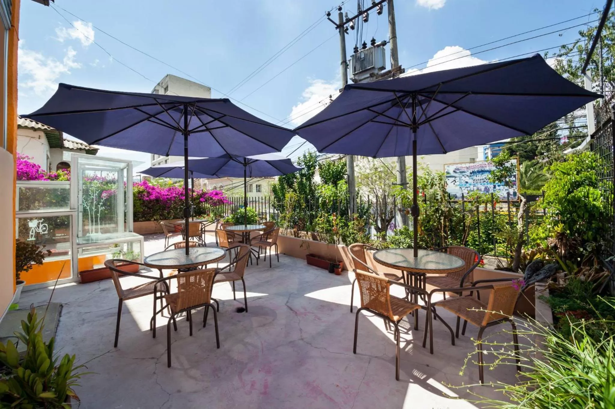 Balcony/Terrace, Restaurant/Places to Eat in Bird Garden Guest House