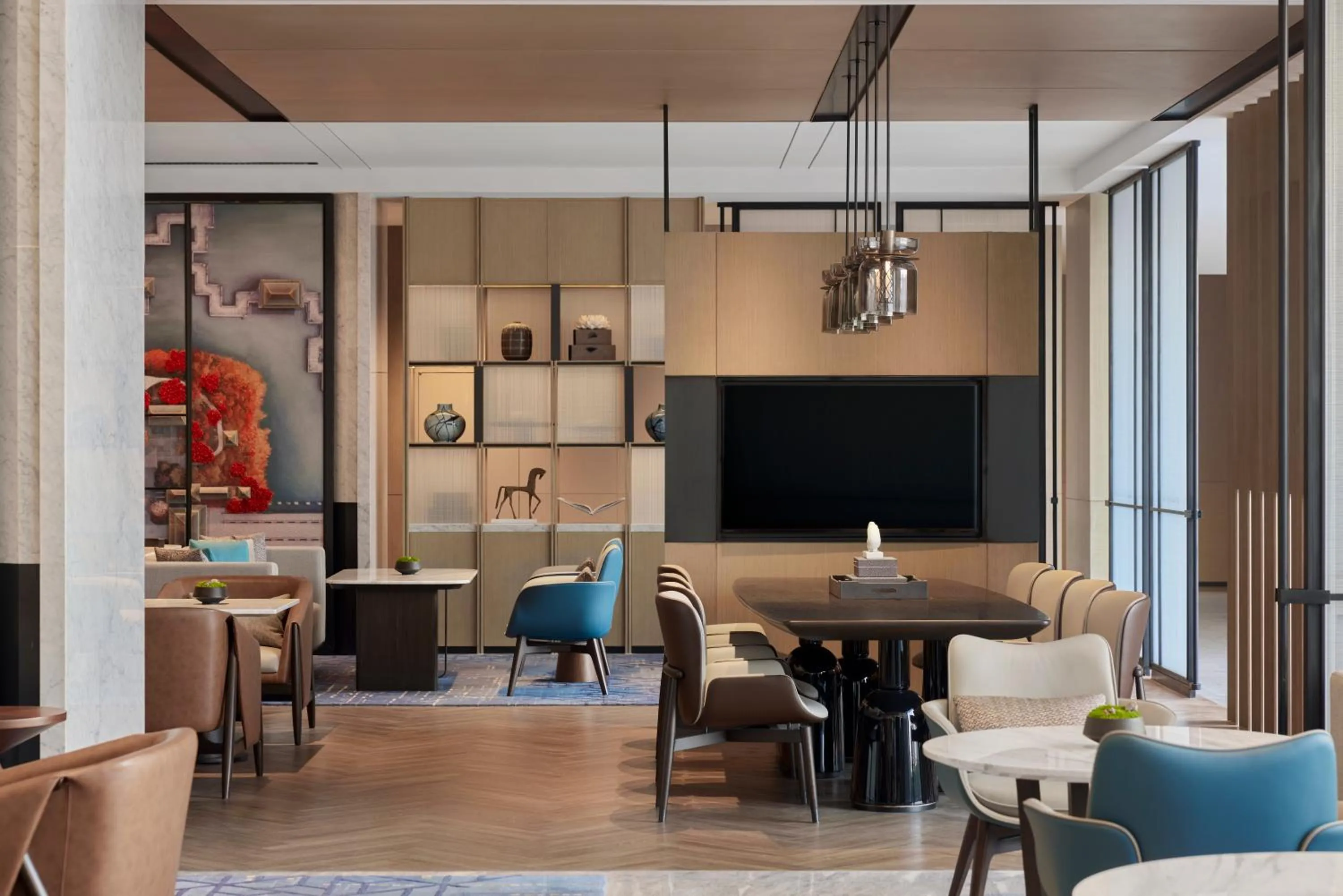 Lobby or reception in Changzhou Marriott Hotel Jintan