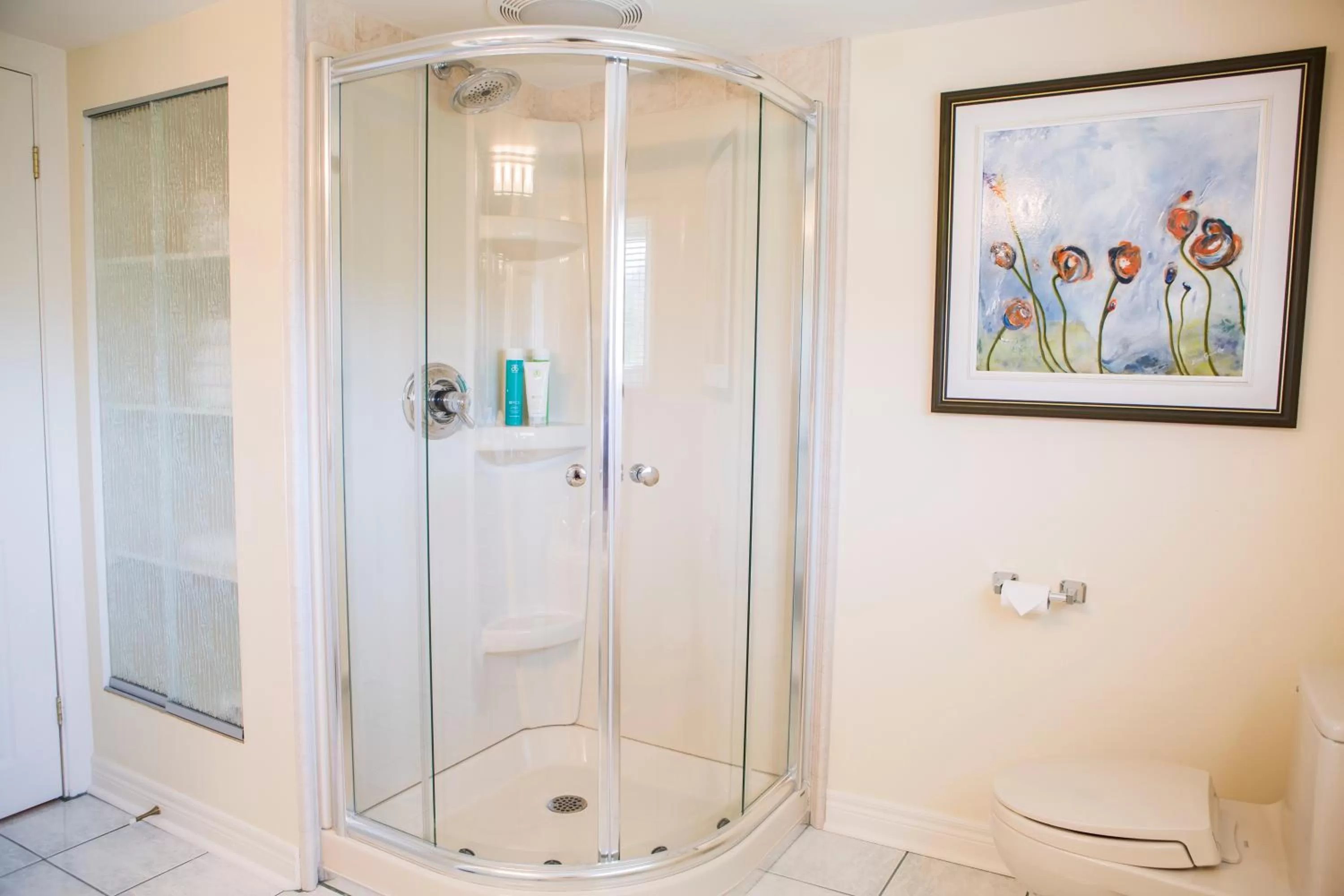 Shower, Bathroom in Auberge Tom B&B