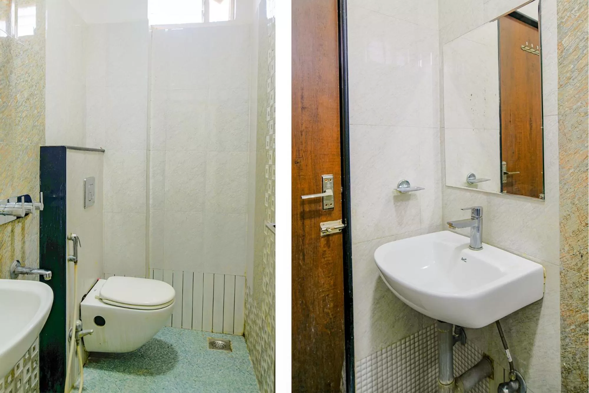 Bathroom in FabHotel Satyug Jaisinghpura