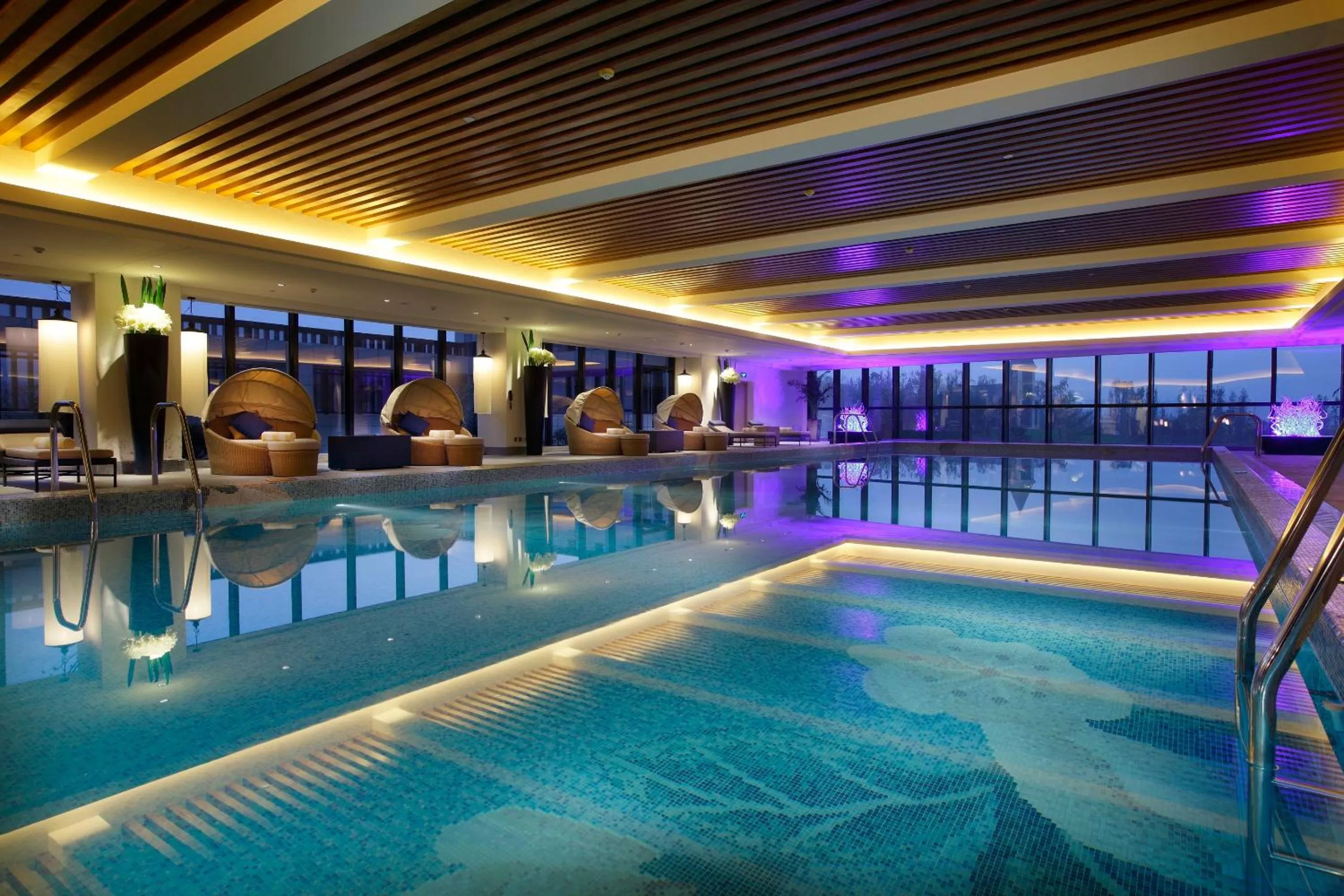 Swimming pool in Crowne Plaza Chengdu Panda Garden by IHG