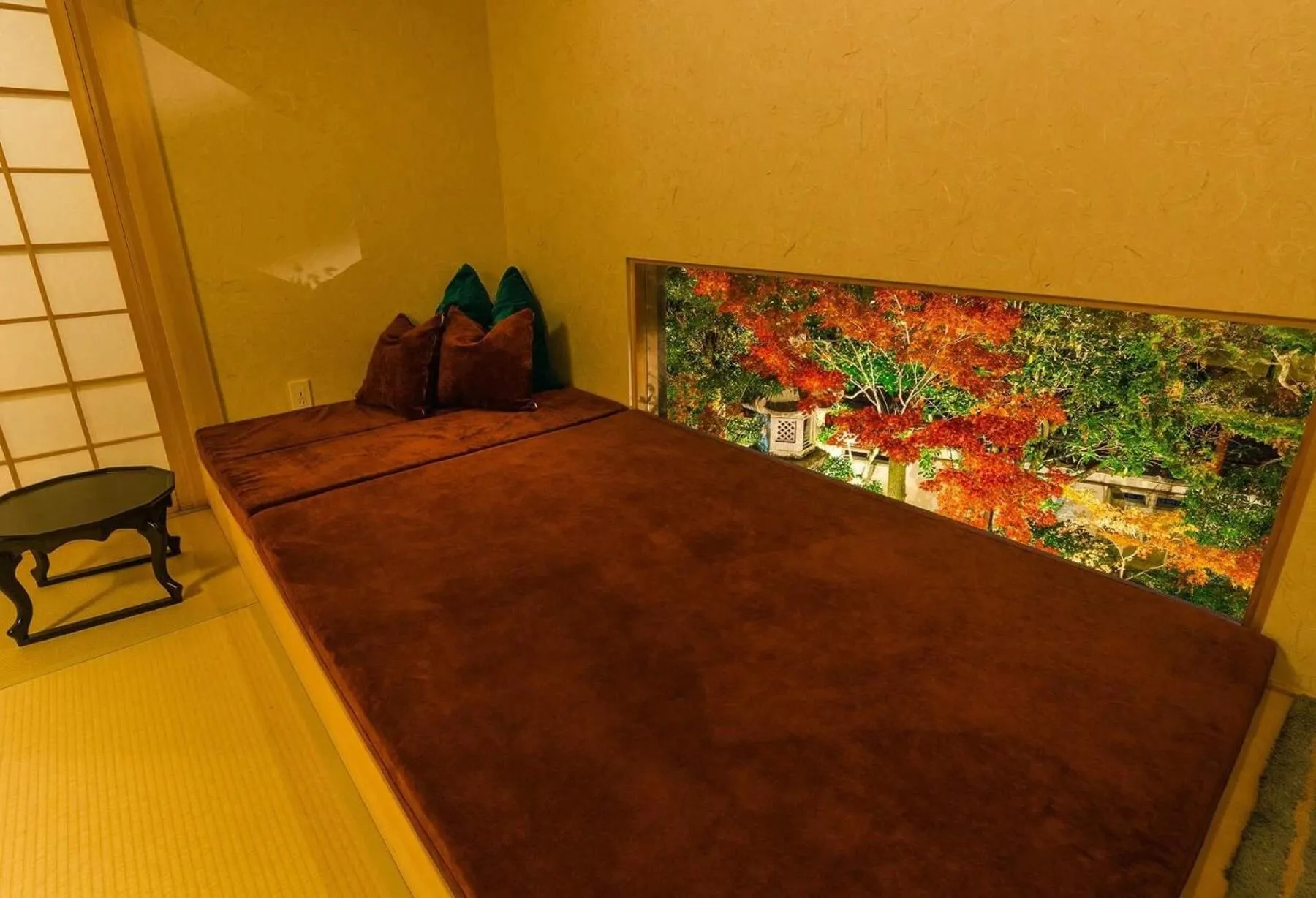 Photo of the whole room, Bed in Kyoto Nanzenji Ryokan Yachiyo Established in 1915