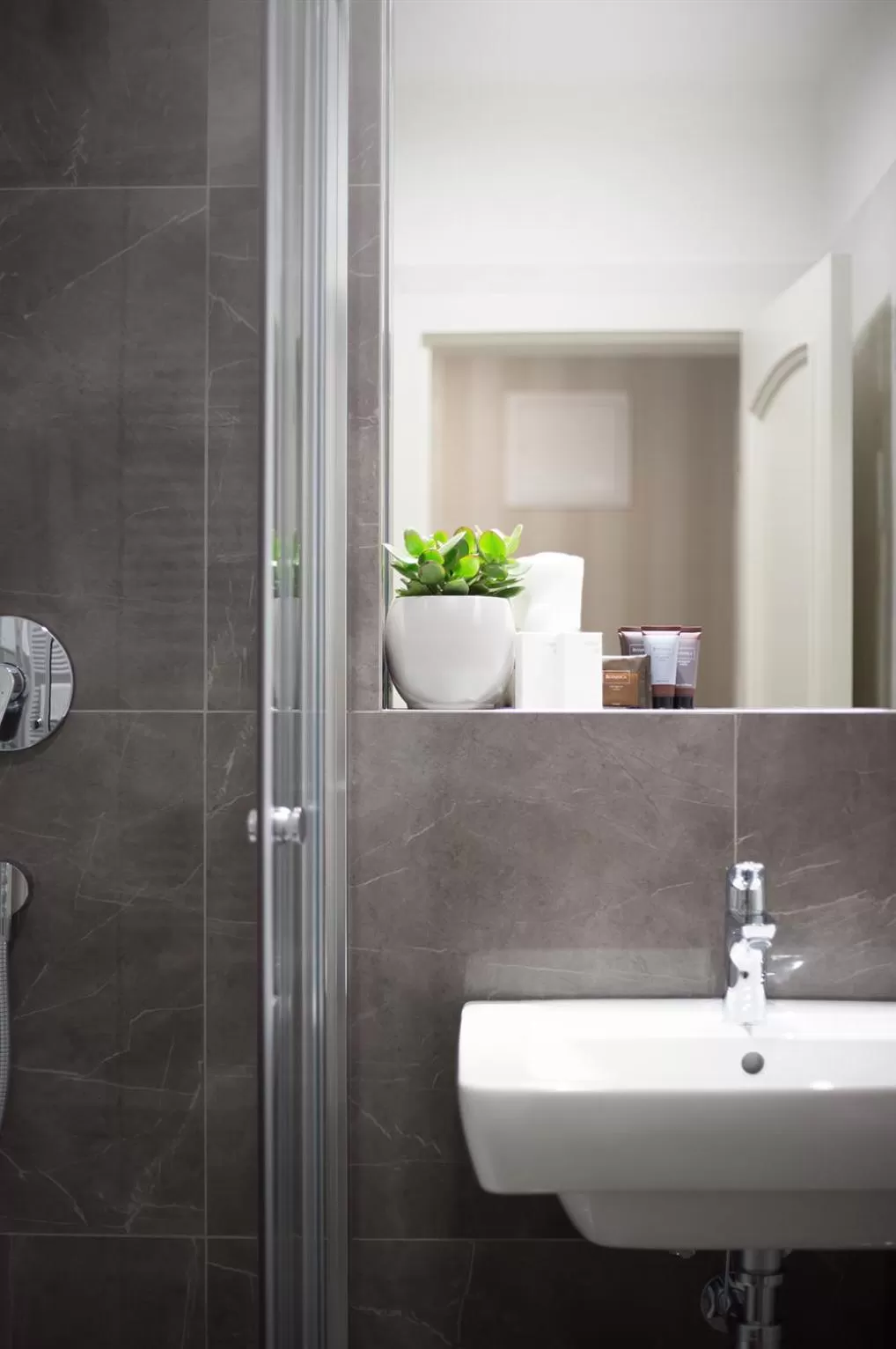 Shower in Hotel Schwaiger