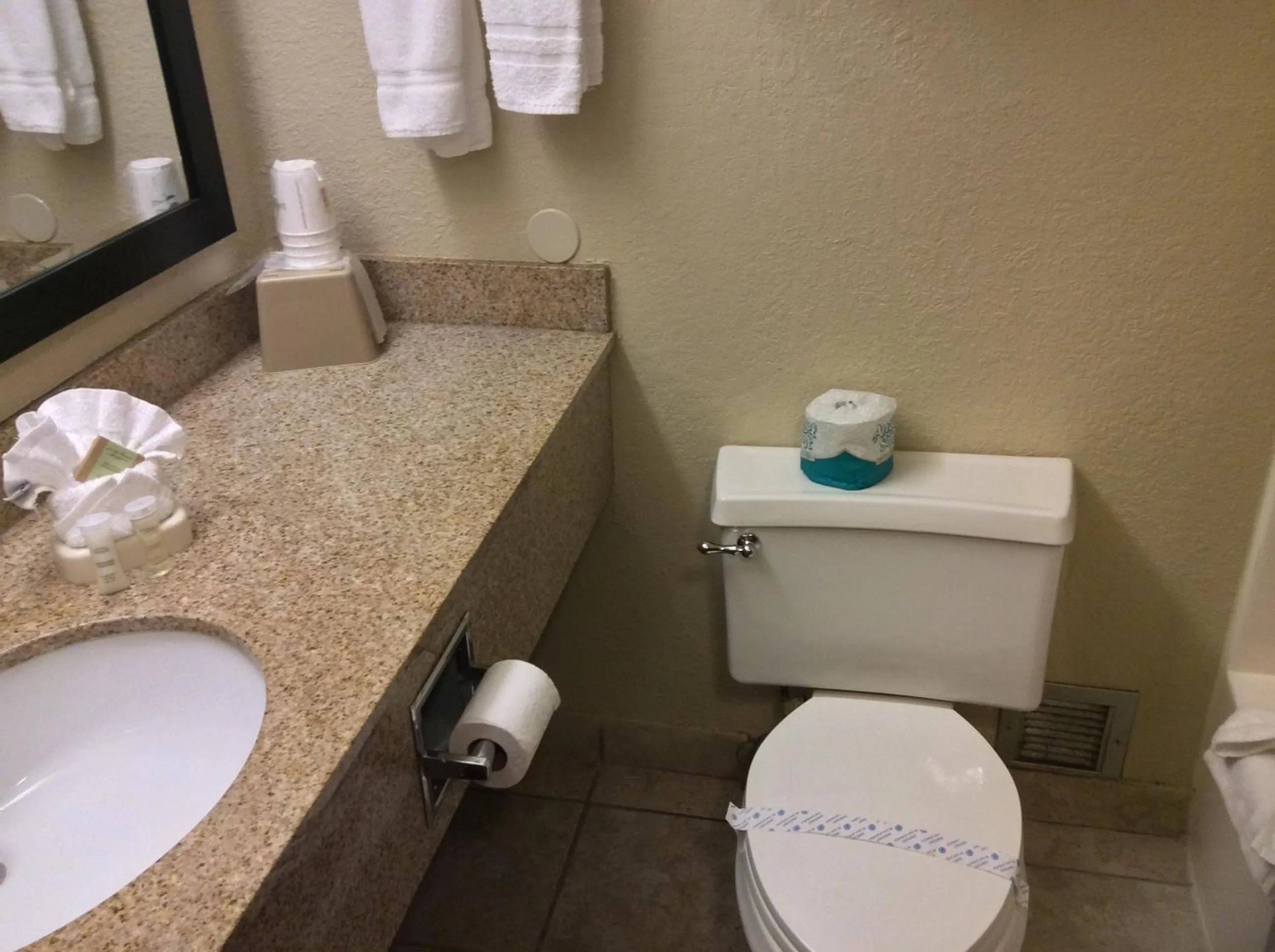 Bathroom in Super 8 by Wyndham Marshalltown