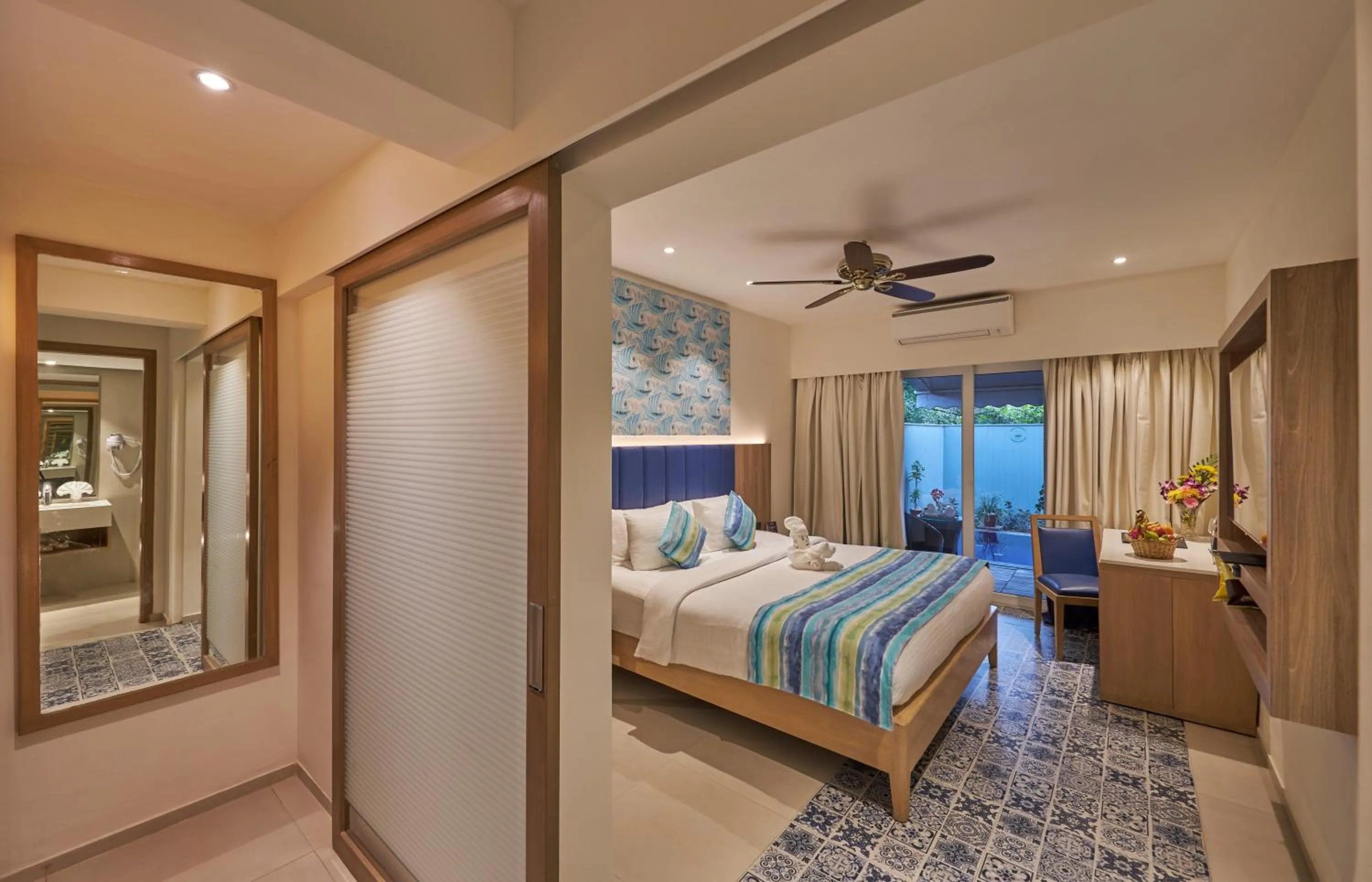 Bed in Royal Orchid Beach Resort & Spa, Utorda Beach Goa