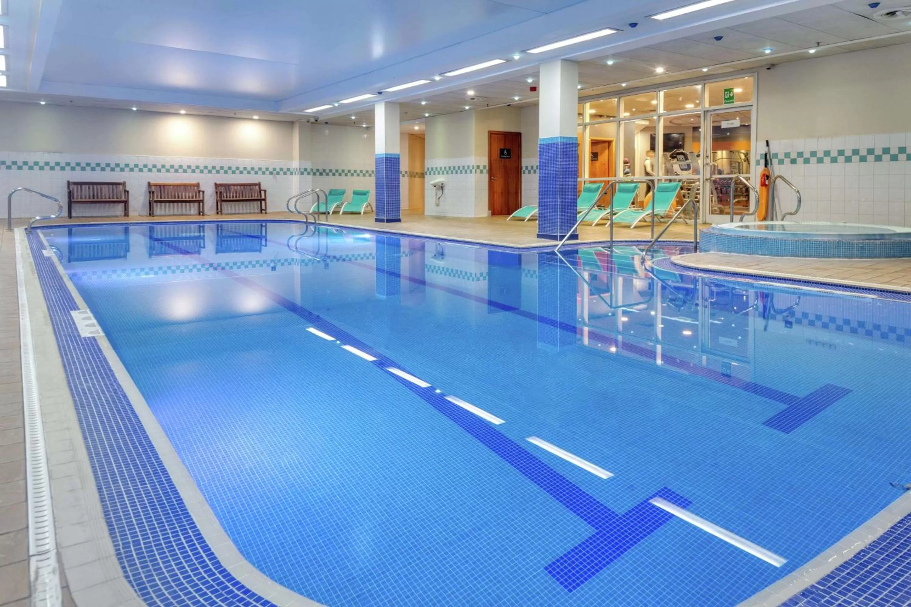 Pool view in Hilton Newcastle Gateshead