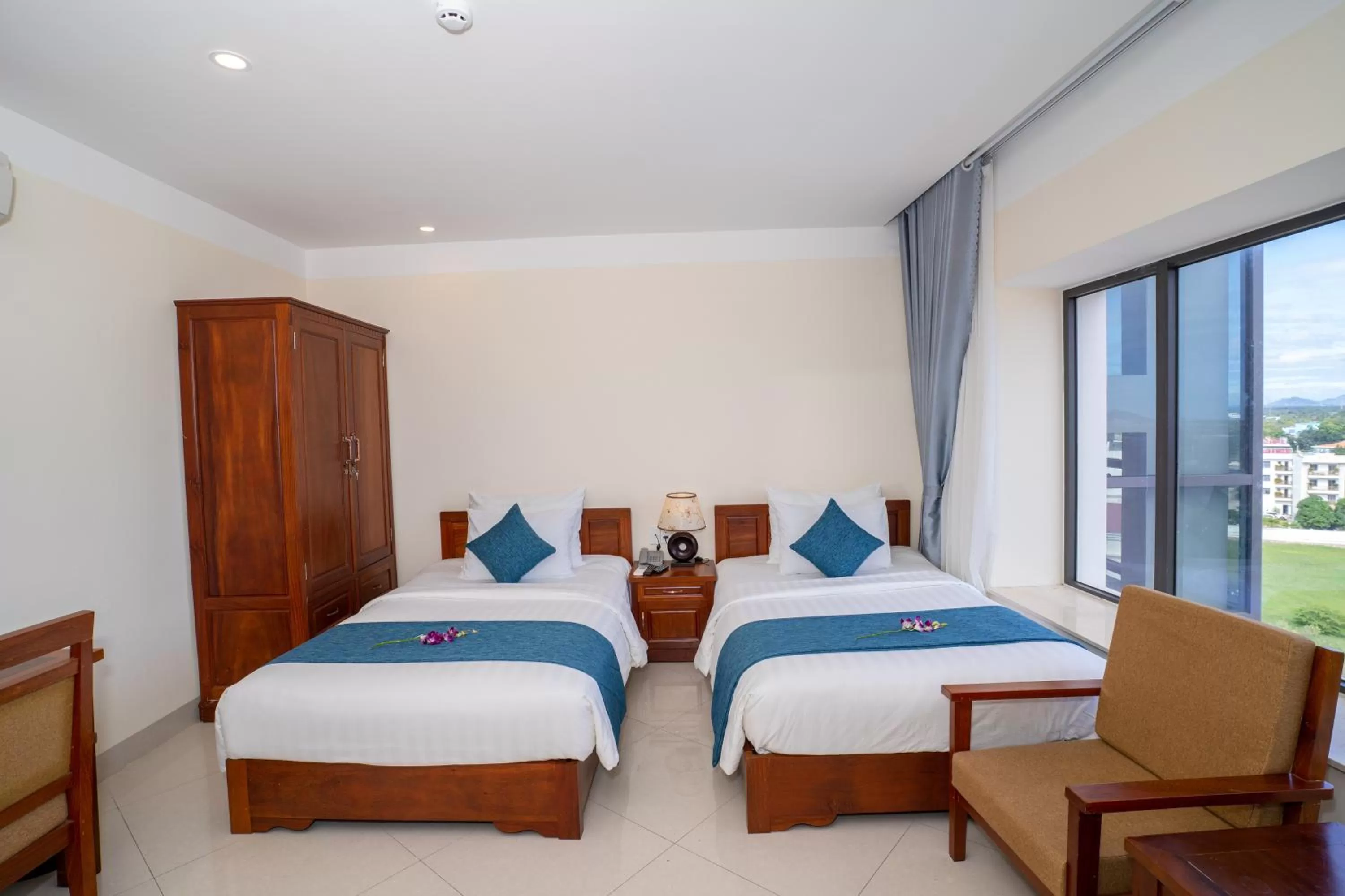 Bed in Navy Hotel Cam Ranh