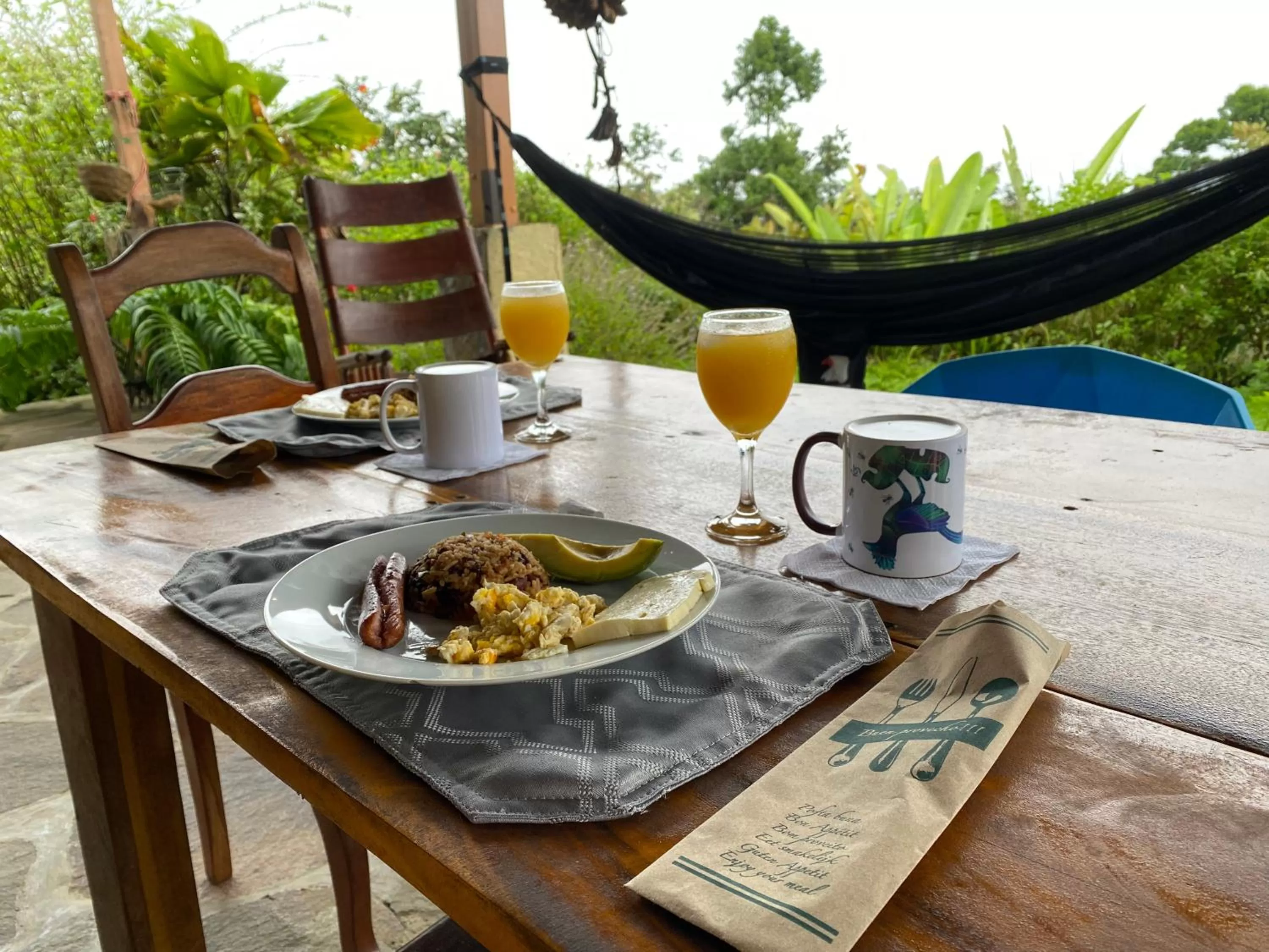 Breakfast in Birds & Breakfast Costa Rica