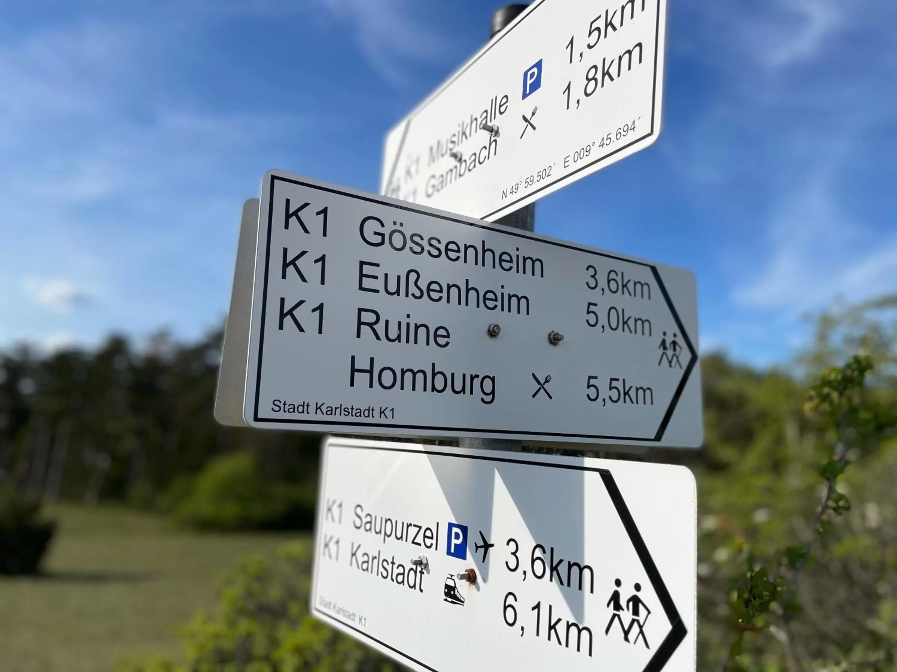 Hiking, Logo/Certificate/Sign/Award in Fränkischer Gasthof-Hotel zum Koppen