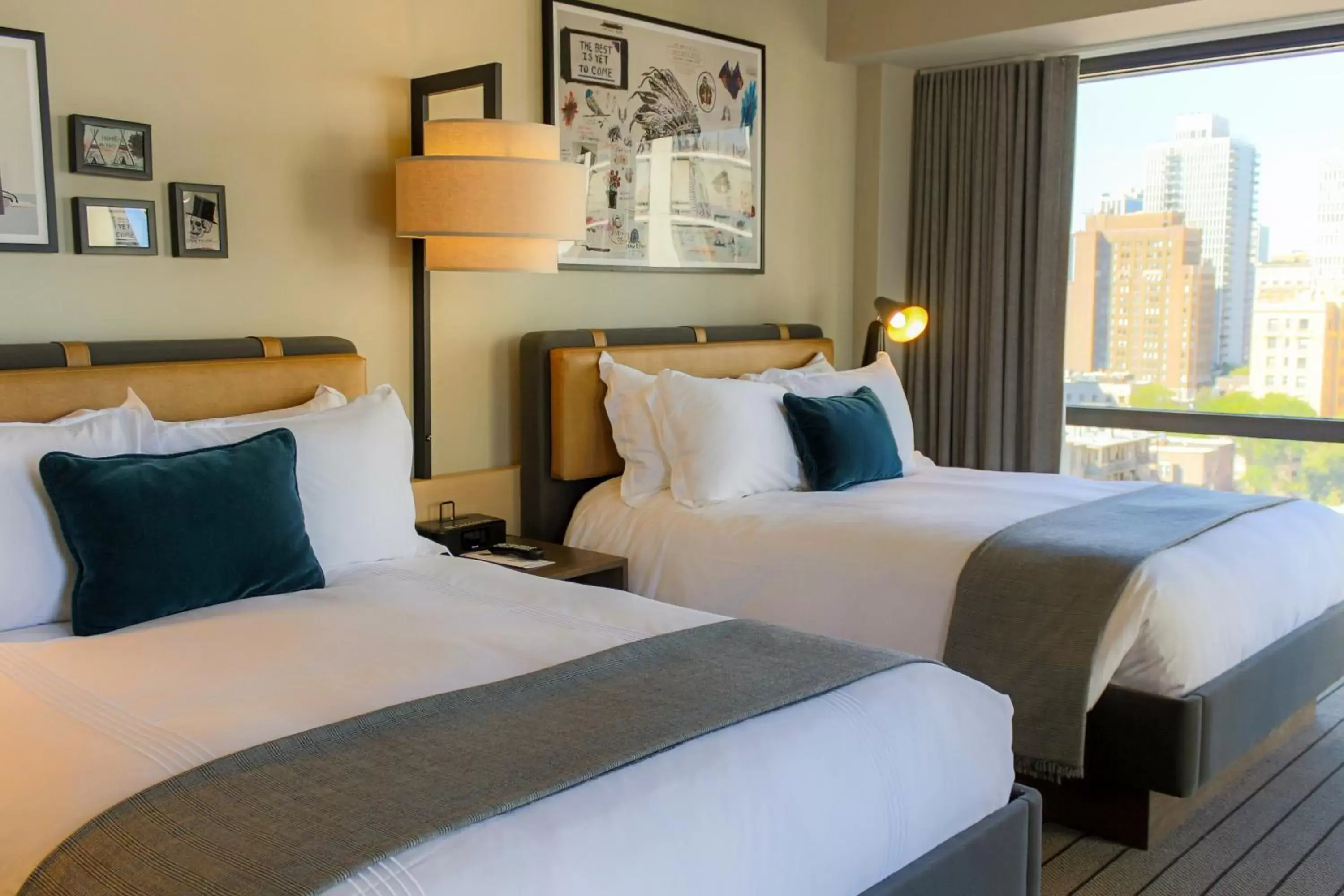 Double Room with Two Double Beds - High Floor in Thompson Chicago, by Hyatt Double Room with Two Double Beds - High Floor in Thompson Chicago, by Hyatt