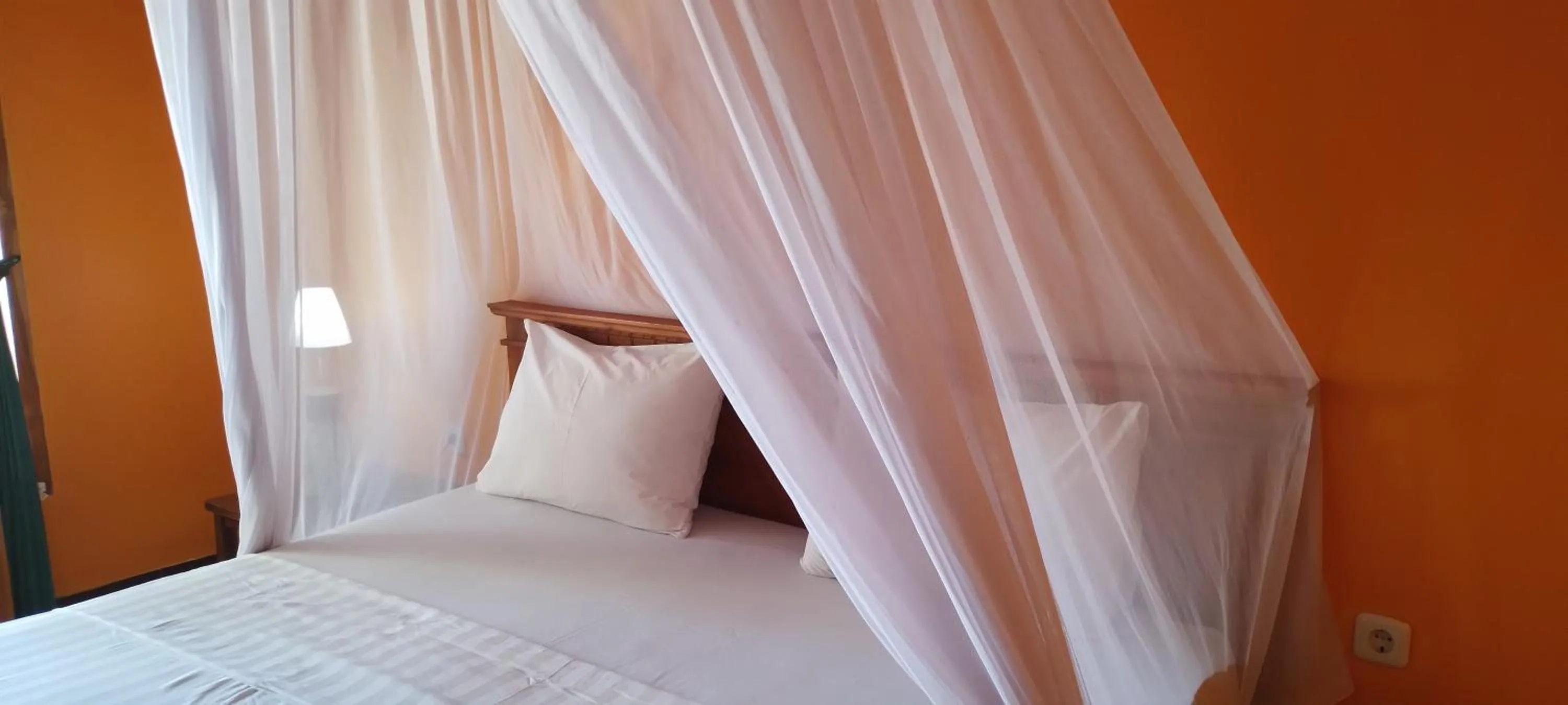 Bed in Pandan Bungalow