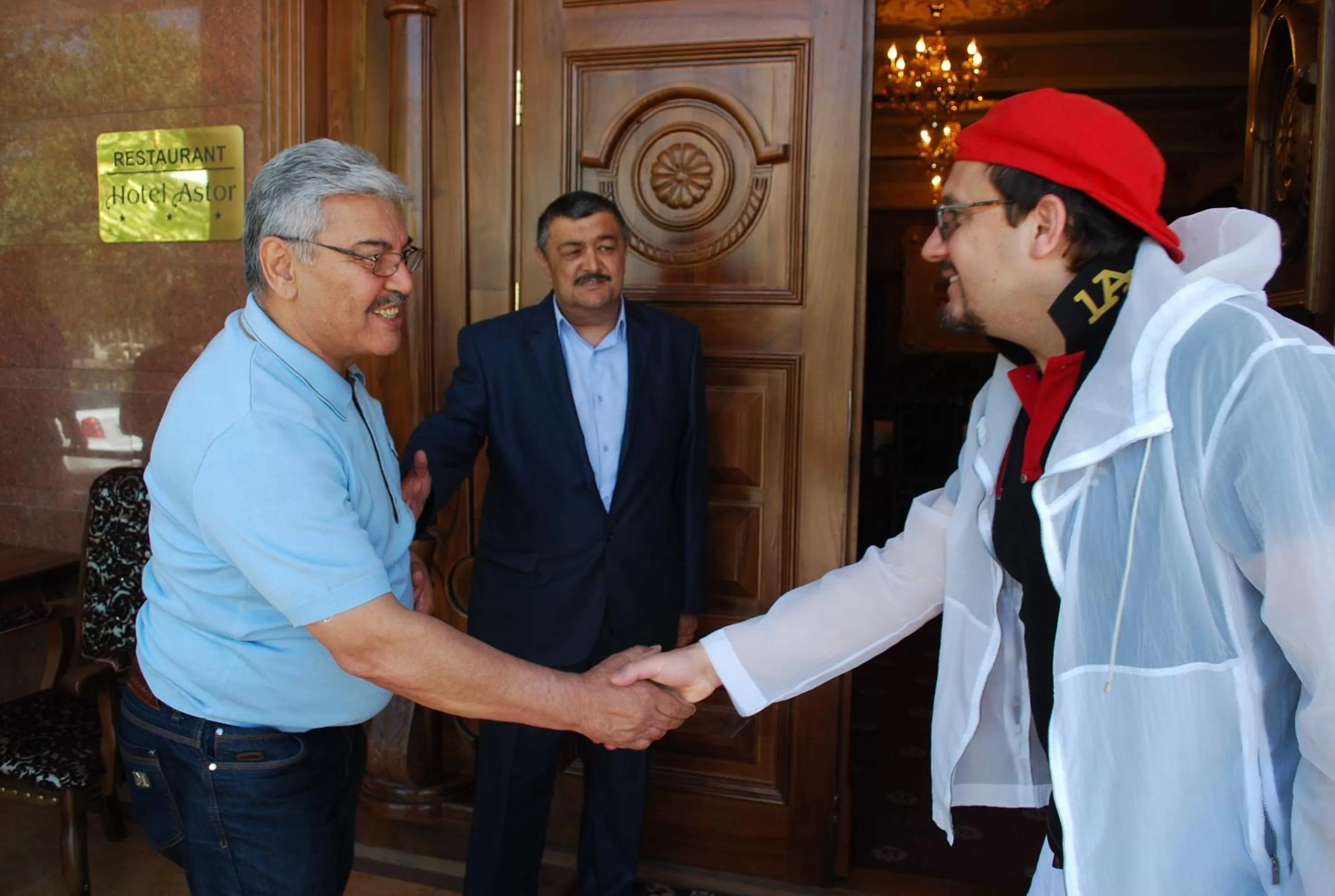 group of guests in Astor Hotel