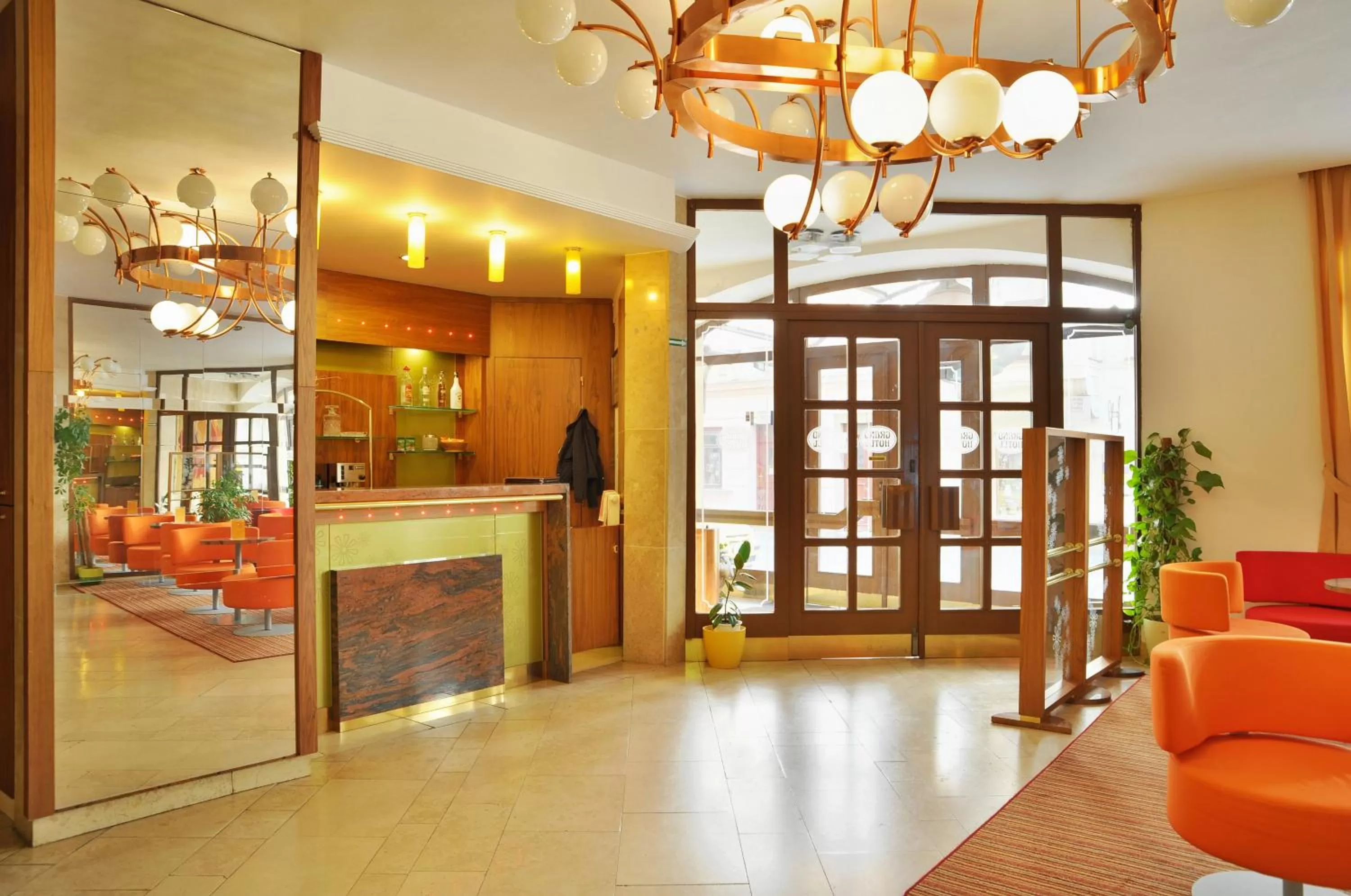 Lobby or reception in Grandhotel Garni