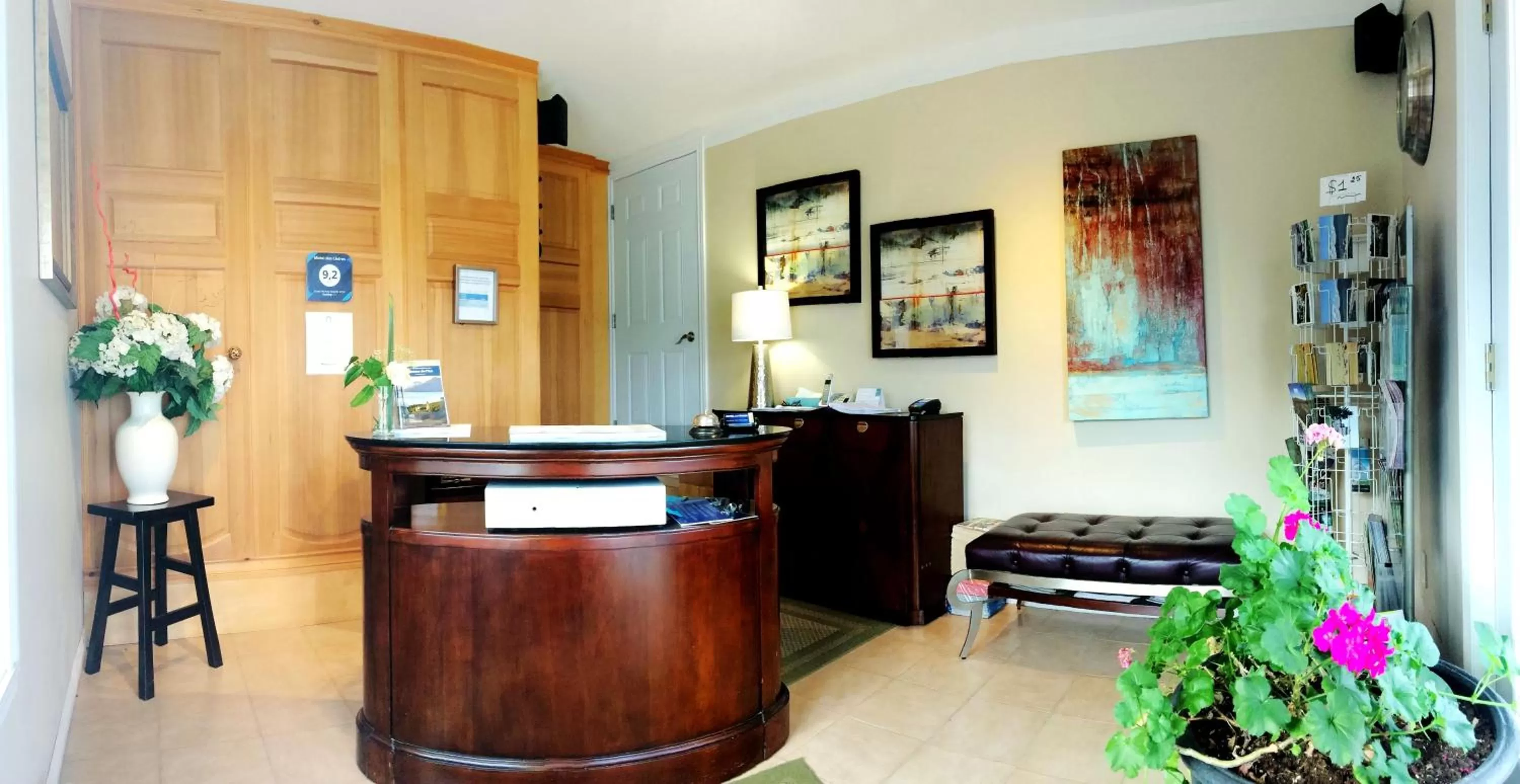 Lobby or reception in Motel des Cèdres