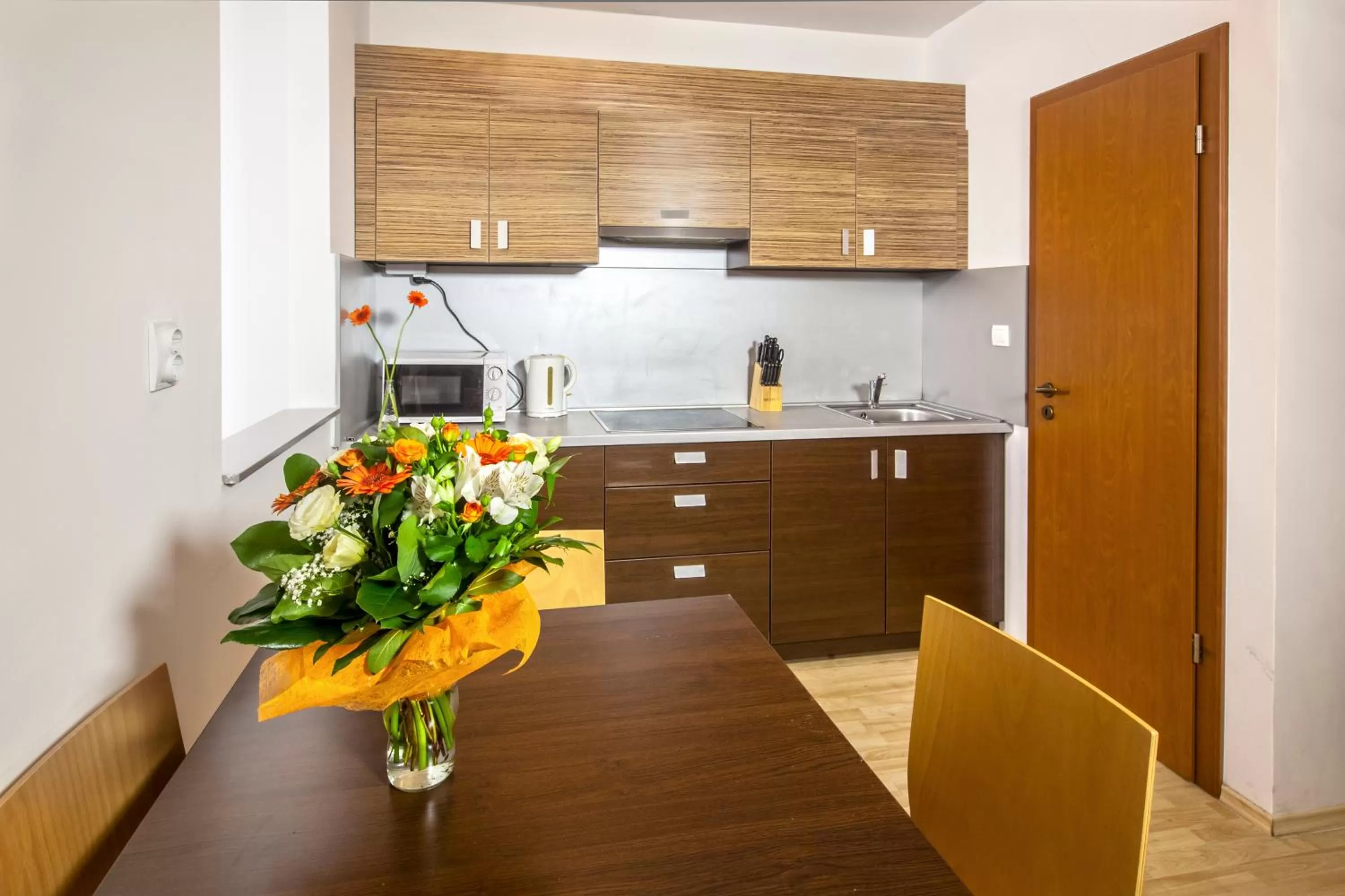 Kitchen or kitchenette in Prater Residence Aparthotel