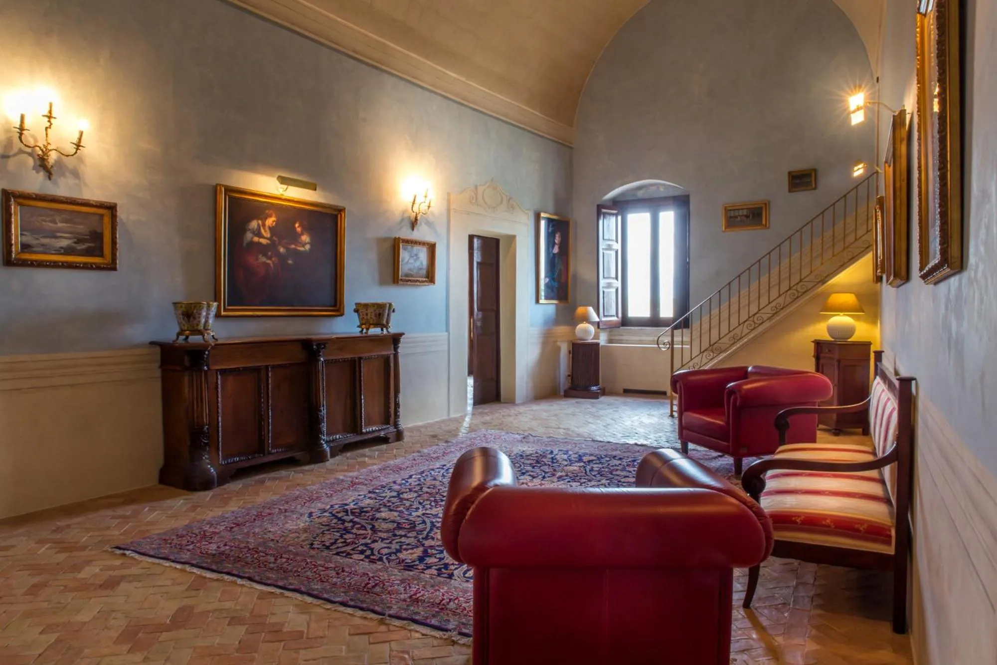 Lobby or reception in Palazzo Viceconte