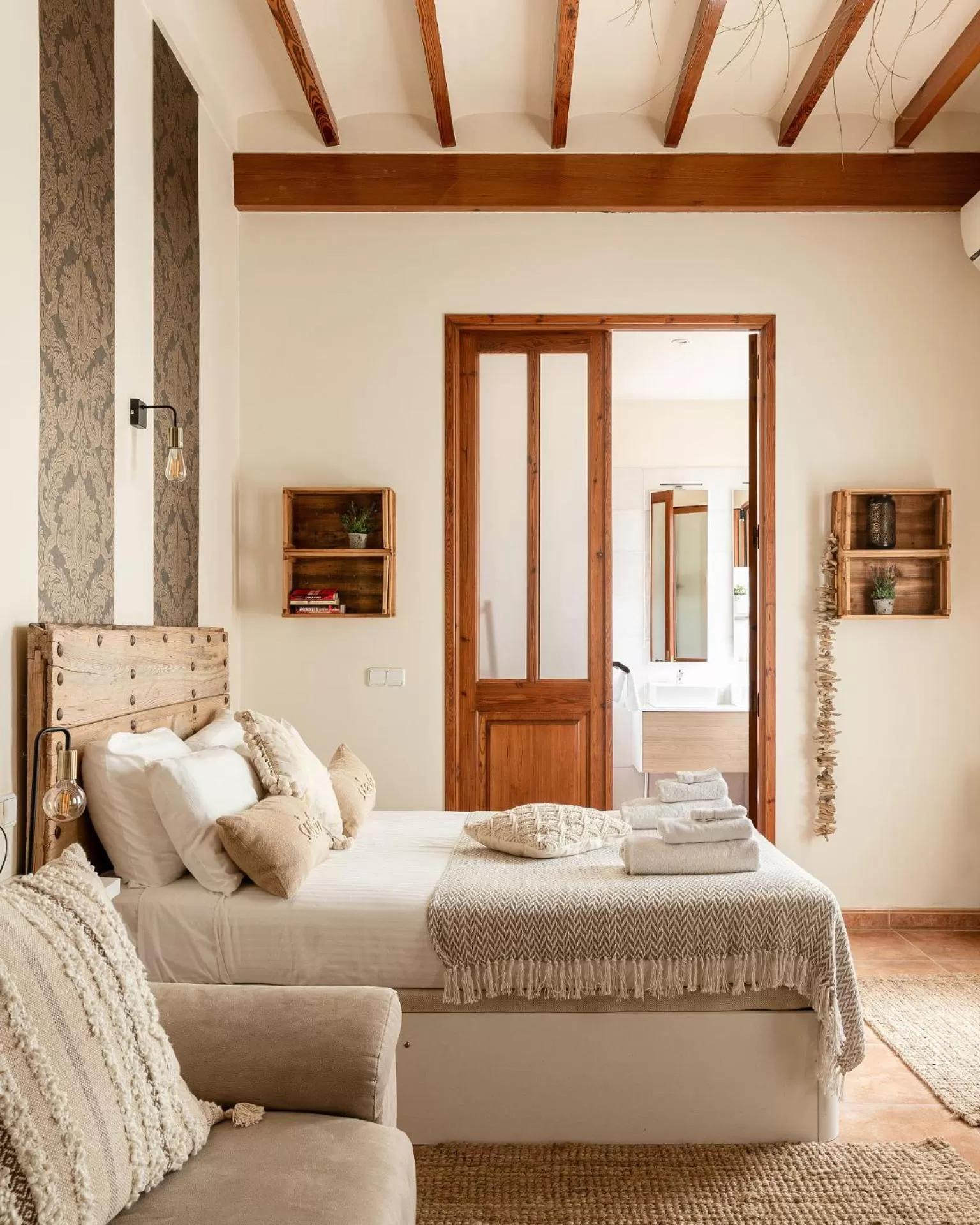 Bedroom, Bed in Casa Mistela