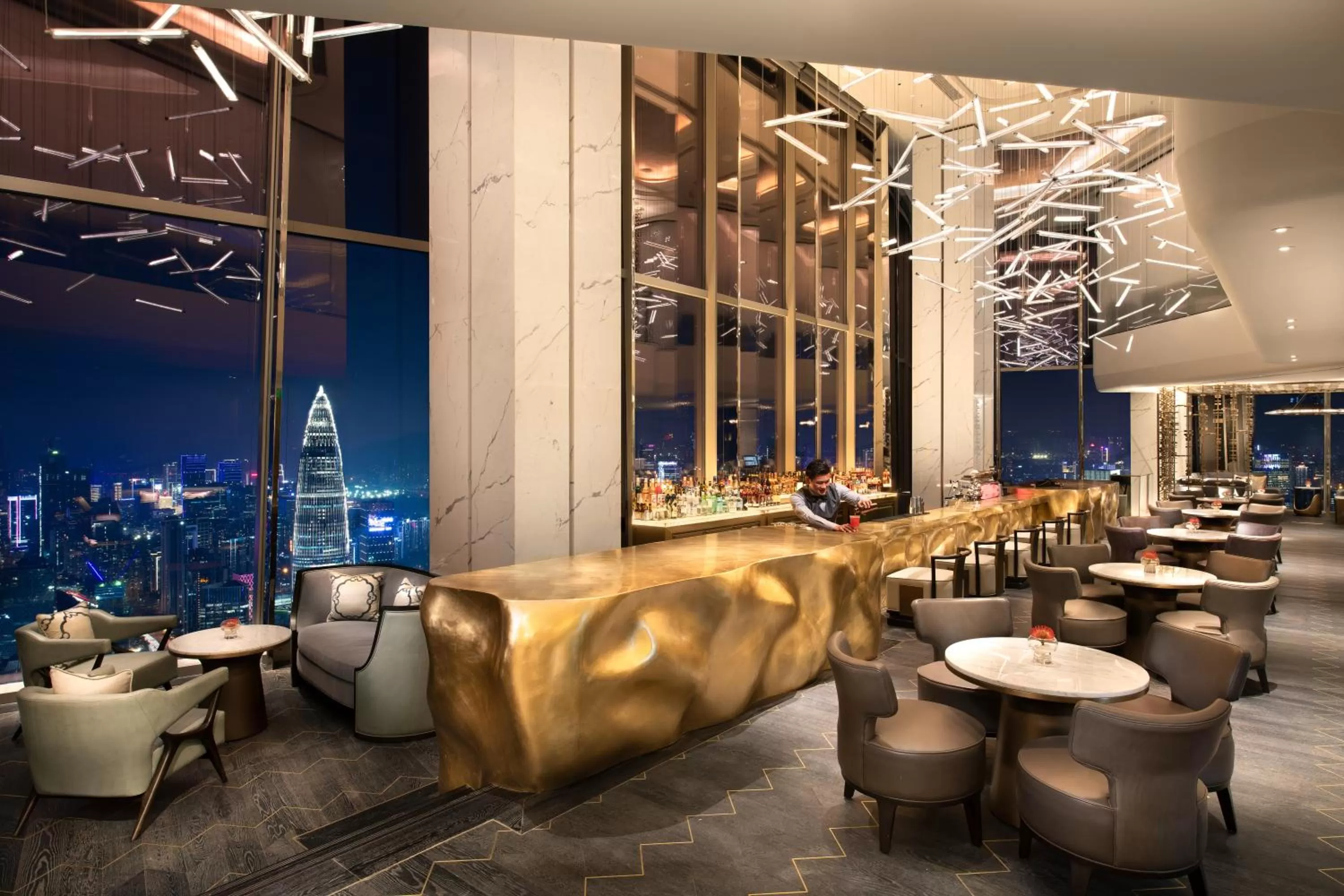 Lounge or bar in Raffles Shenzhen