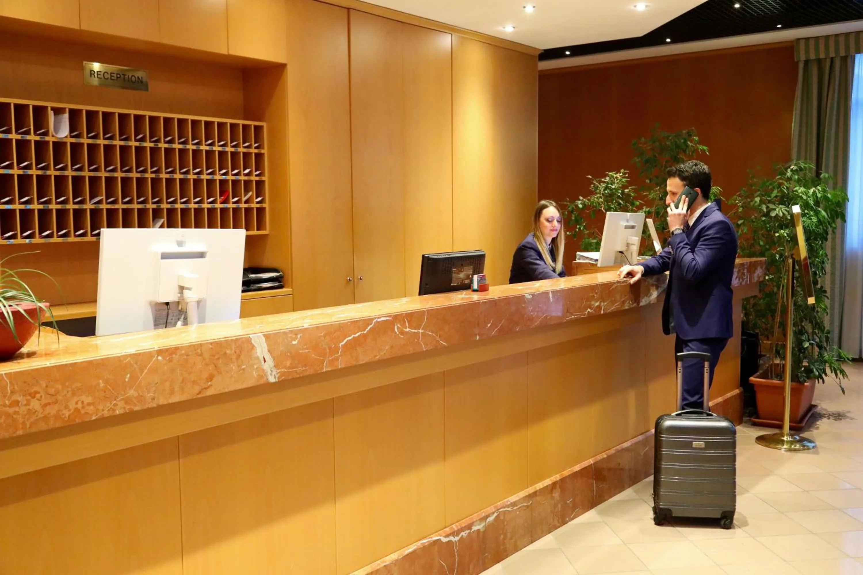 Lobby or reception in Classic Hotel Tulipano