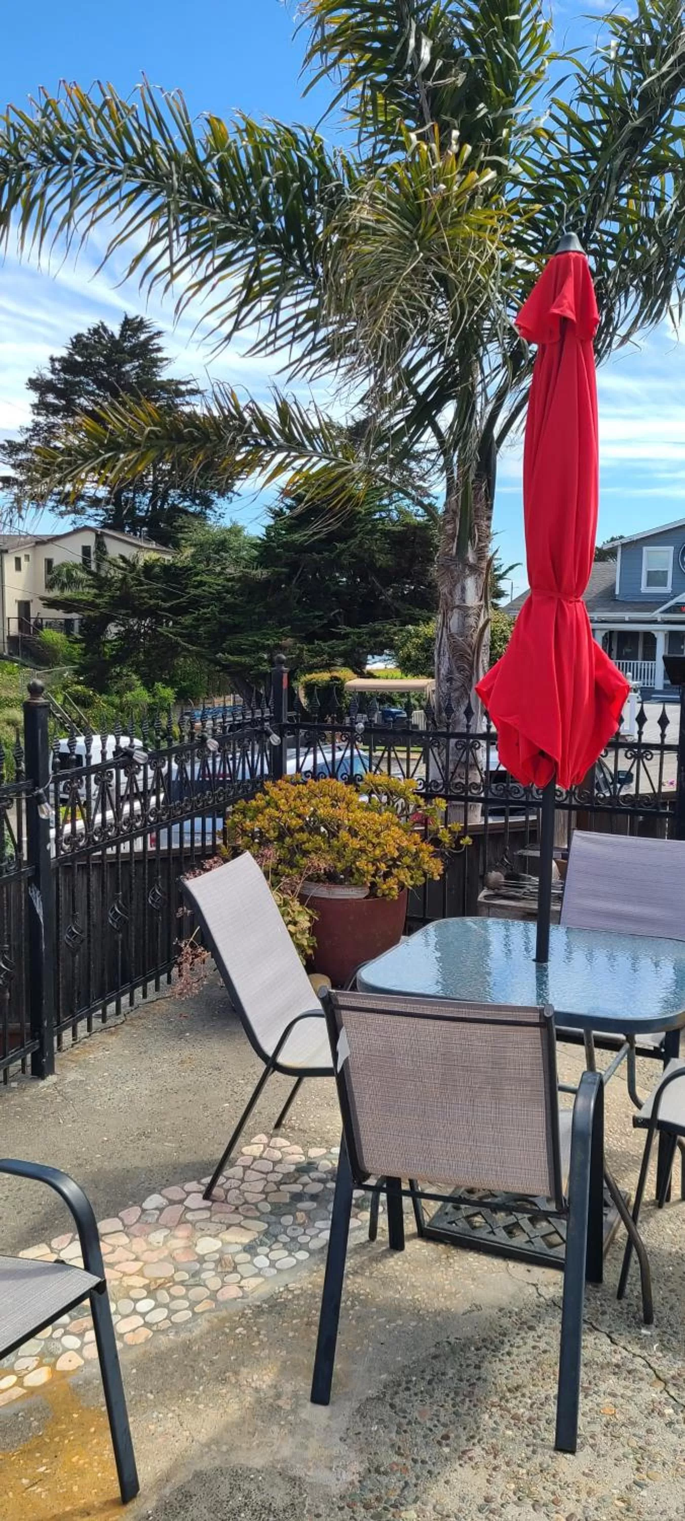 Patio in Sunny Cove Motel