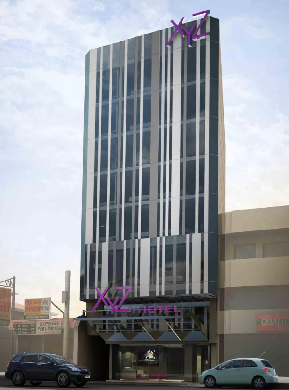 Property building in Hotel XYZ