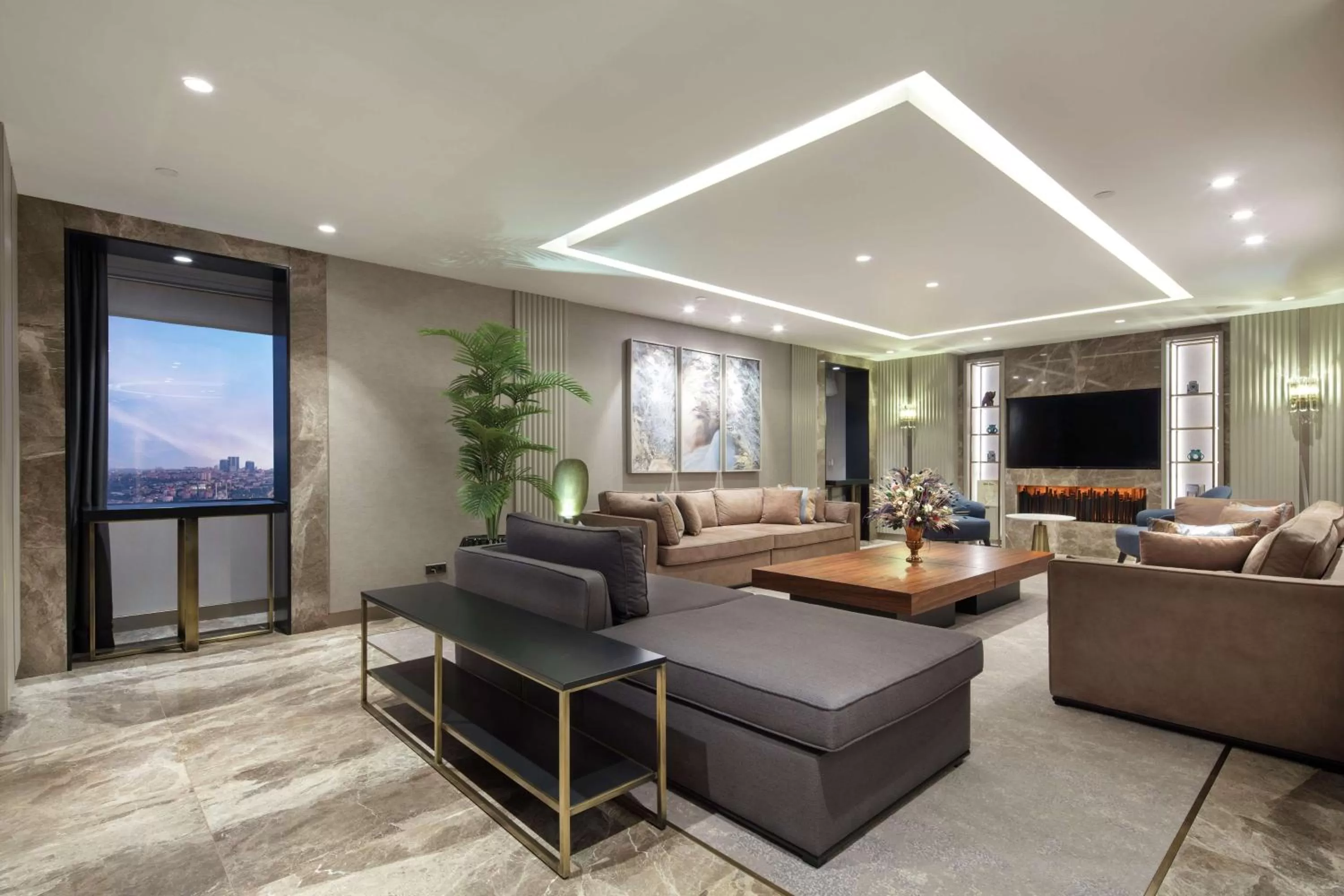 Living room in Hilton Istanbul Maslak