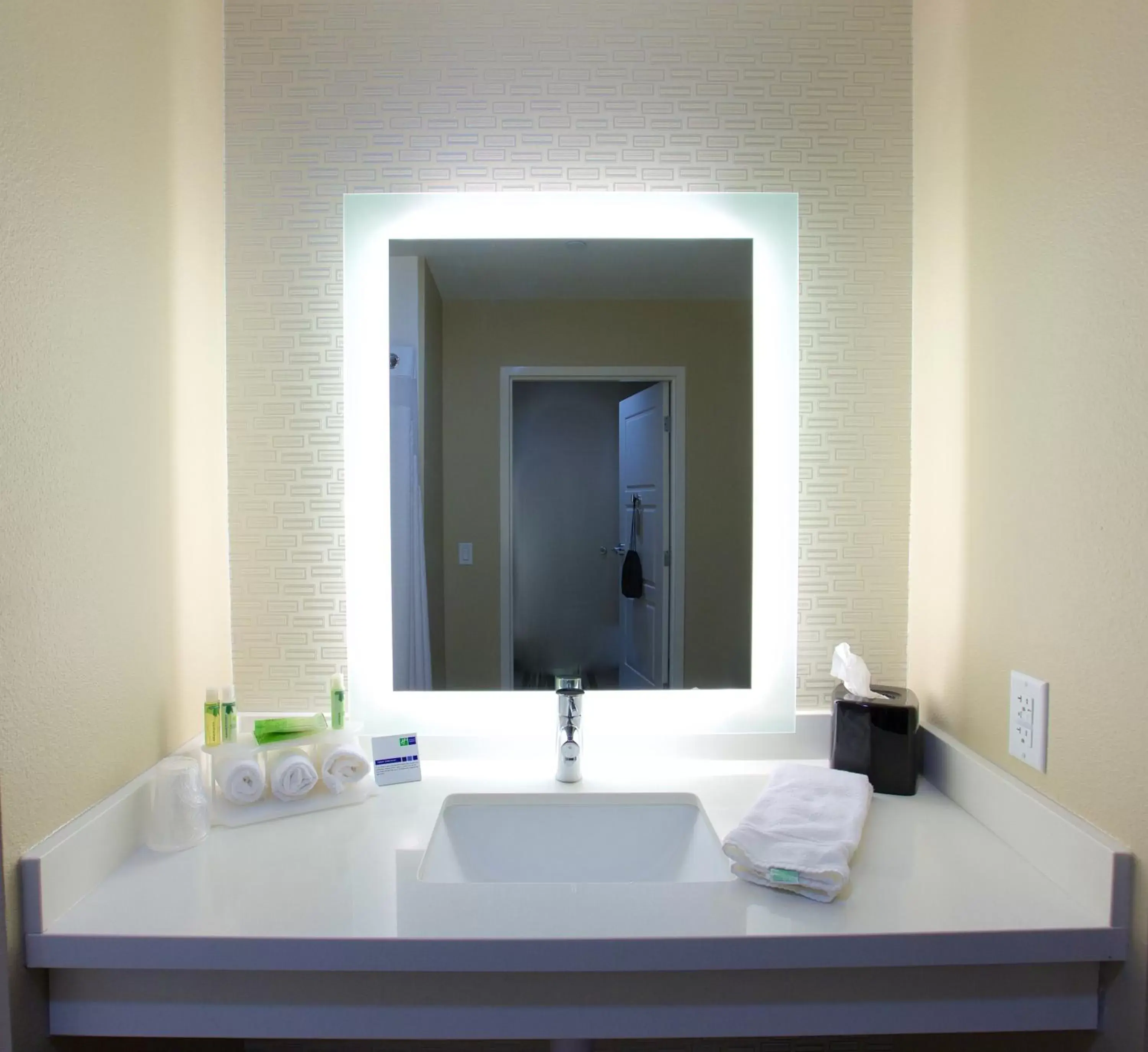 King Room - Disability Access Hearing Accessible Roll-in Shower in Holiday Inn Express Fargo SW I94 Medical Center, an IHG Hotel King Room - Disability Access Hearing Accessible Roll-in Shower in Holiday Inn Express Fargo SW I94 Medical Center, an IHG Hotel