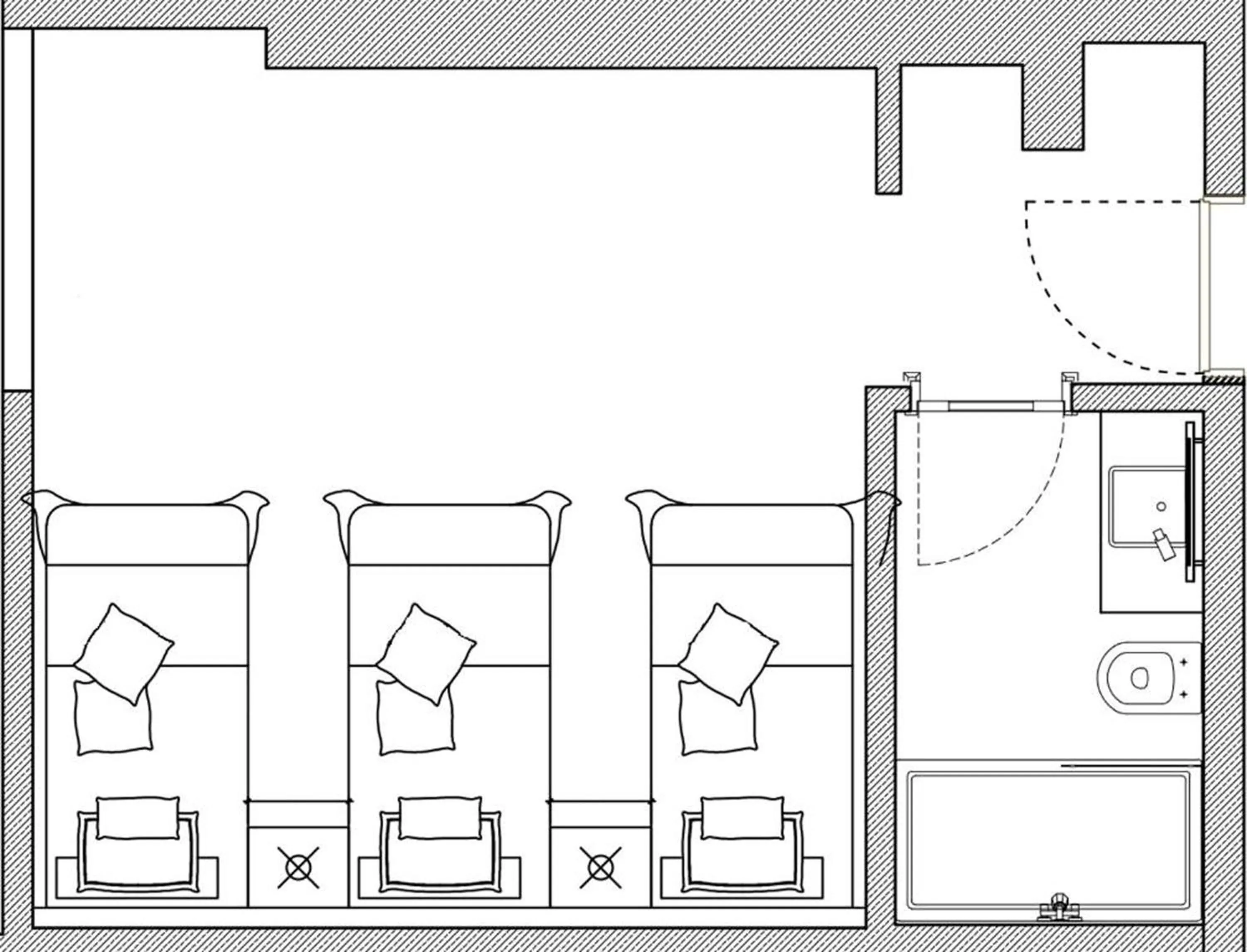Bed in Xperia Saray Beach Hotel