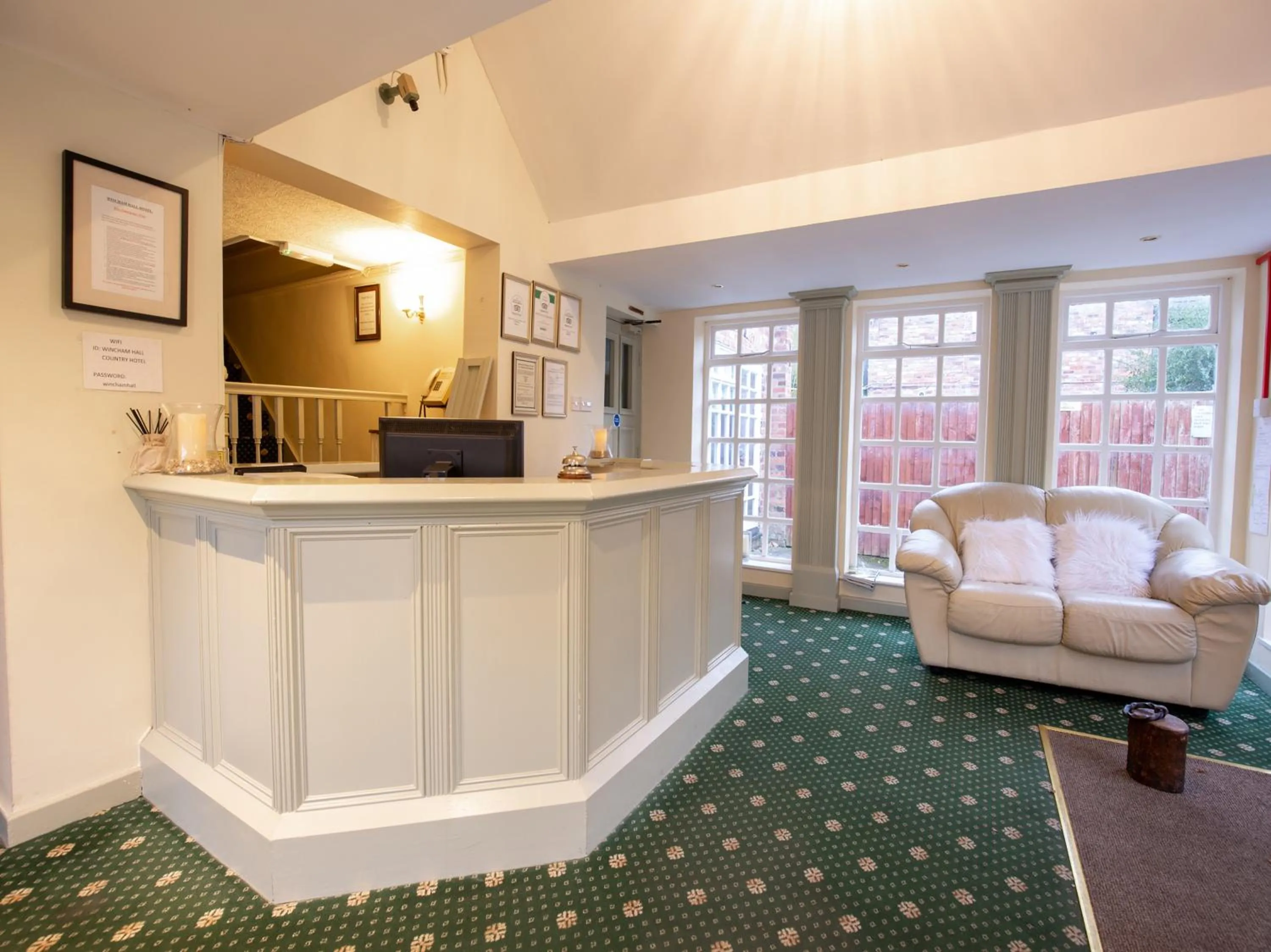 Lobby or reception in Wincham Hall Hotel
