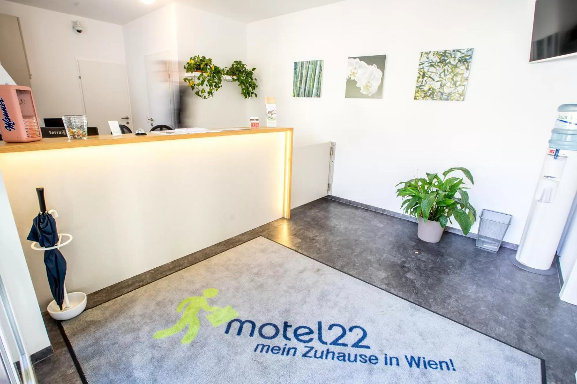 Lobby or reception in motel22 Parkplatz inklusive