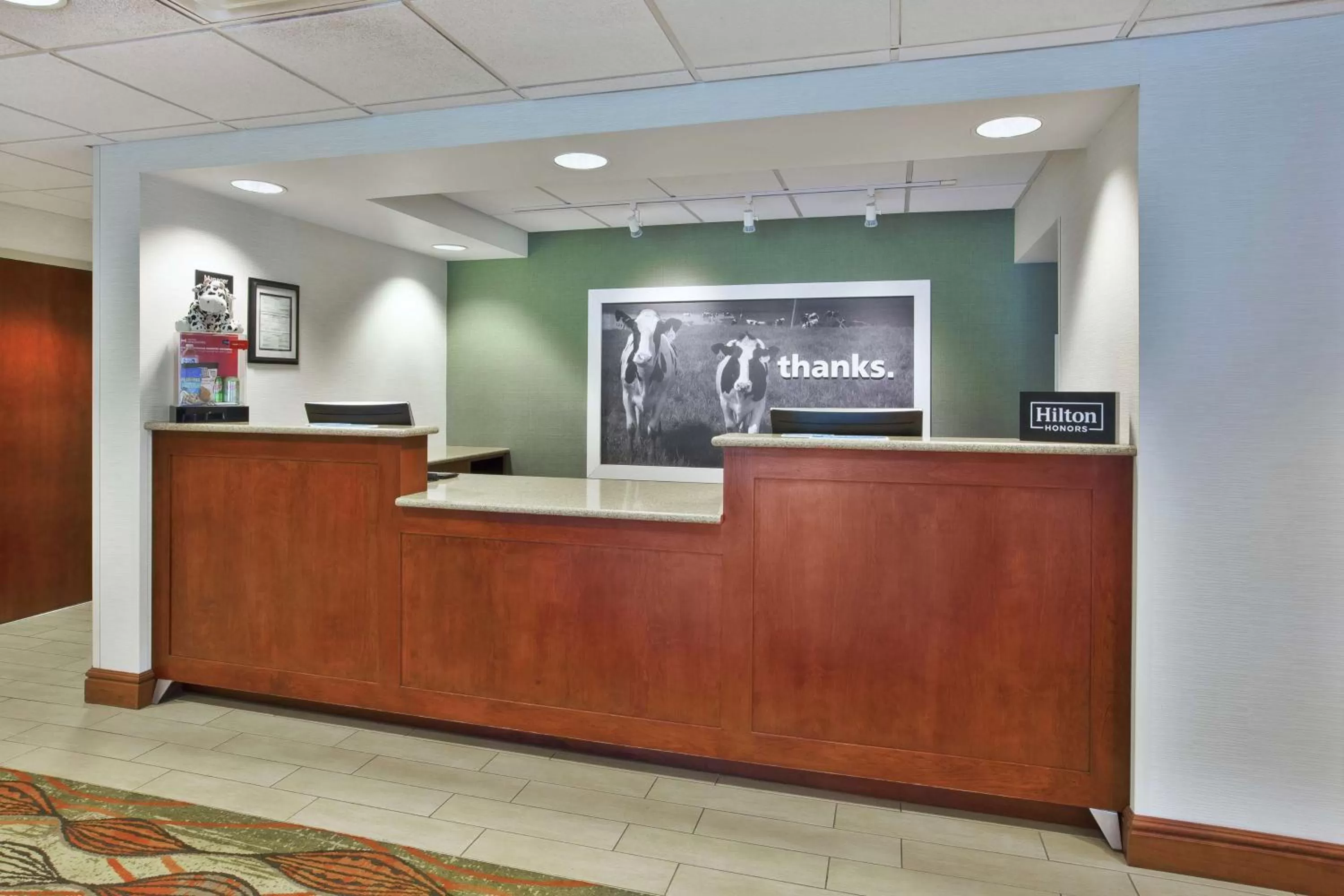 Lobby or reception in Hampton Inn White River Junction